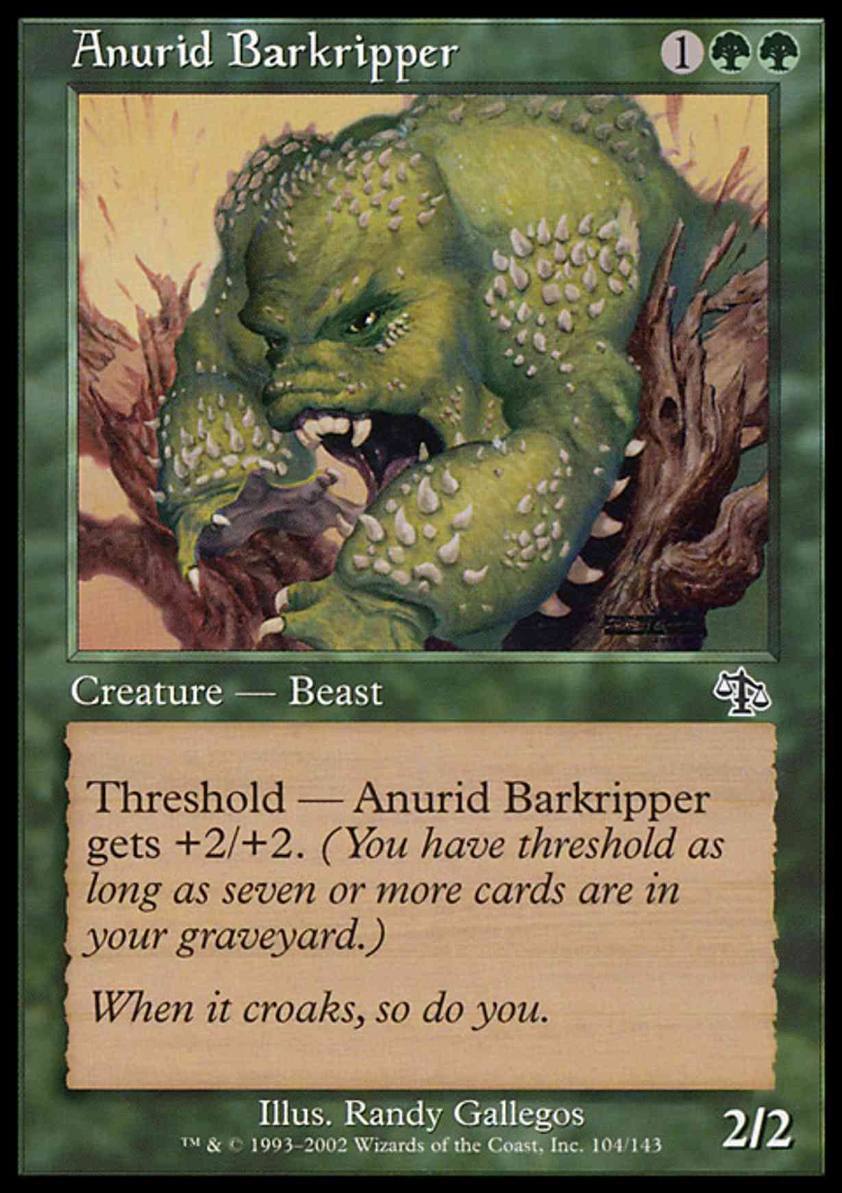 Anurid Barkripper magic card front