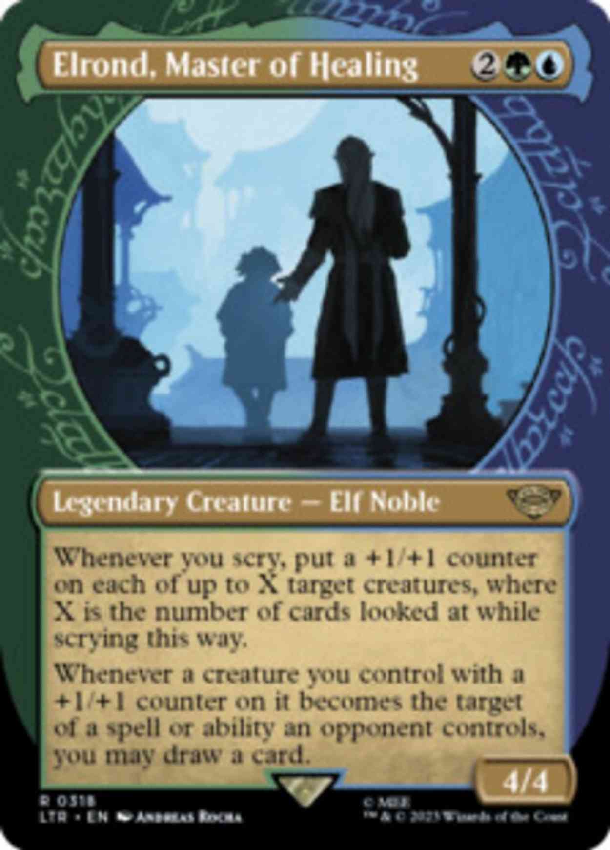 Elrond, Master of Healing (Showcase) magic card front