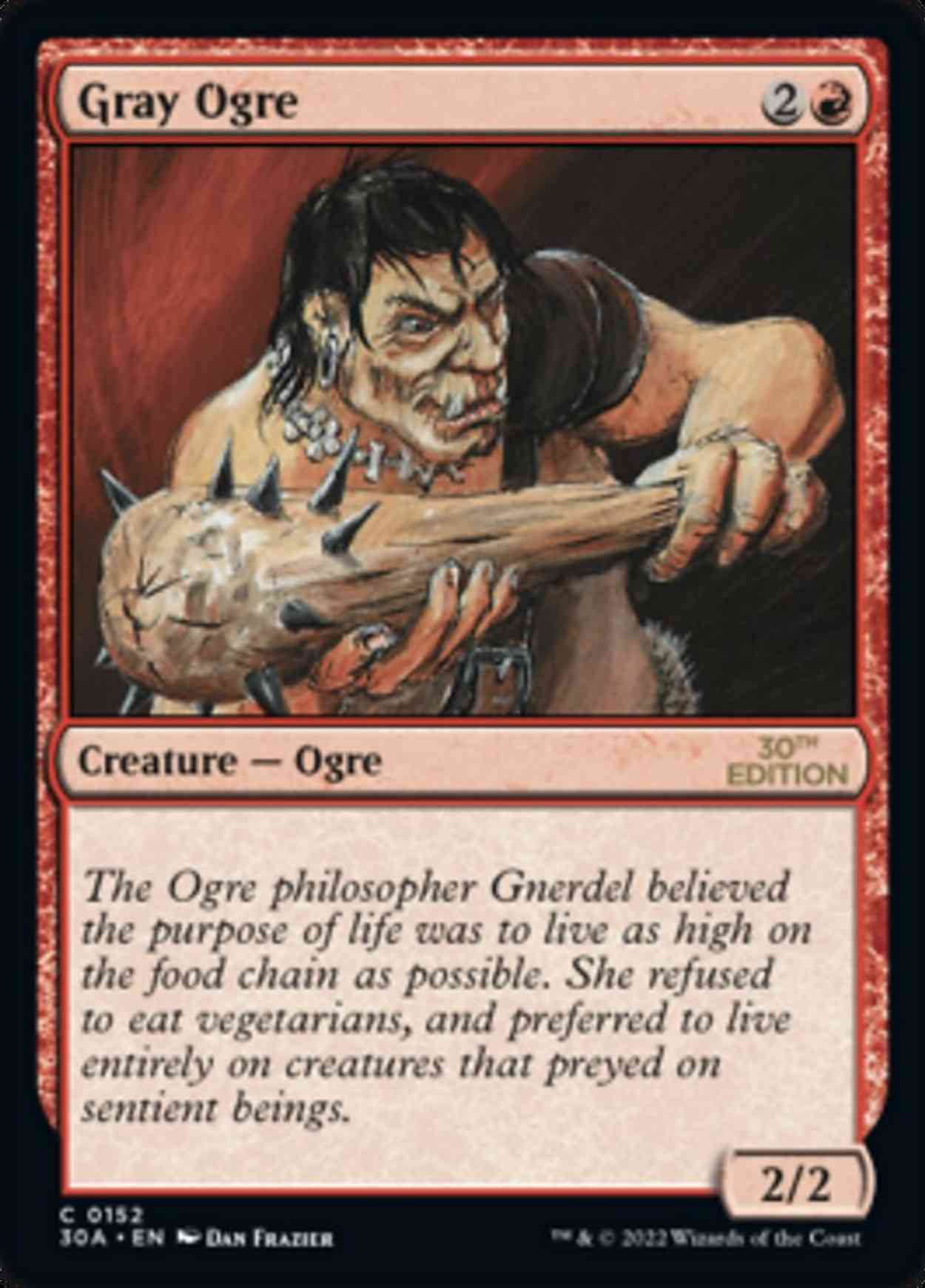 Gray Ogre magic card front