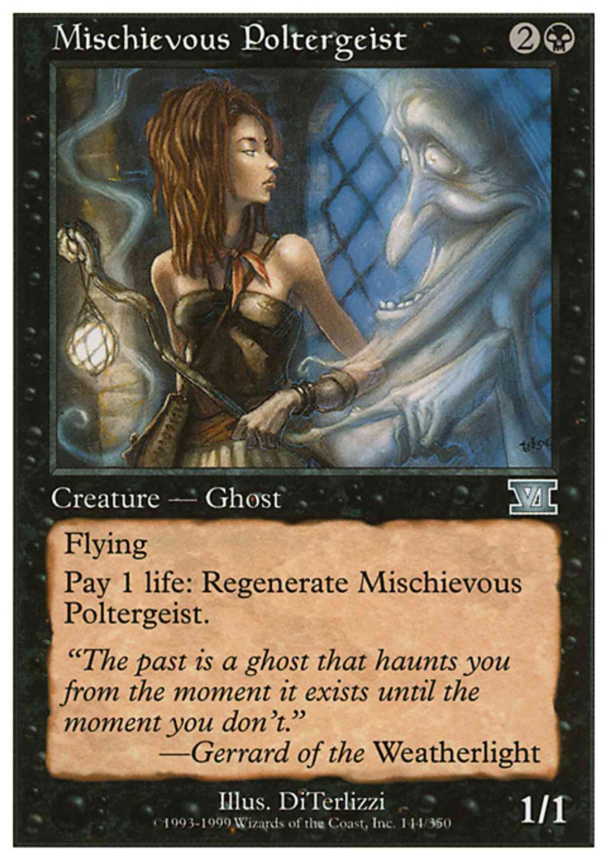 Mischievous Poltergeist magic card front