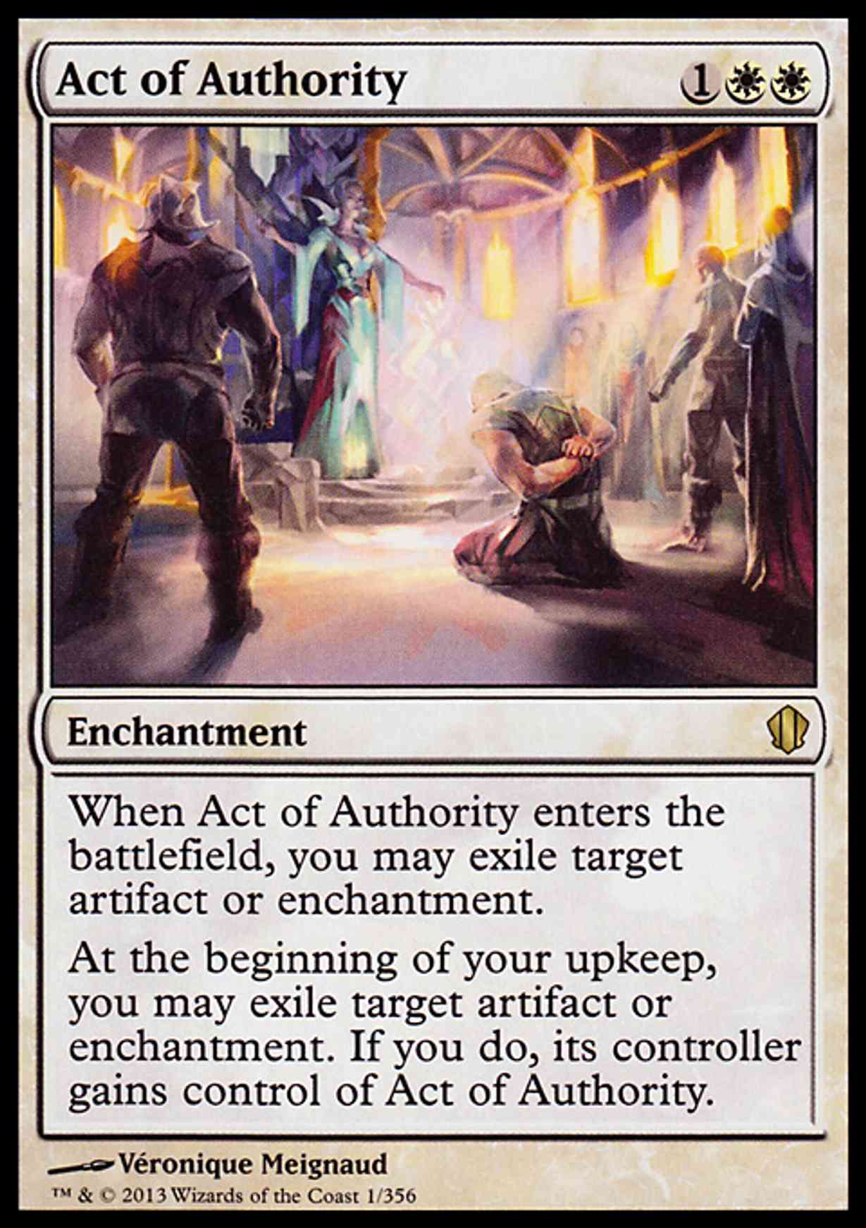Act of Authority magic card front