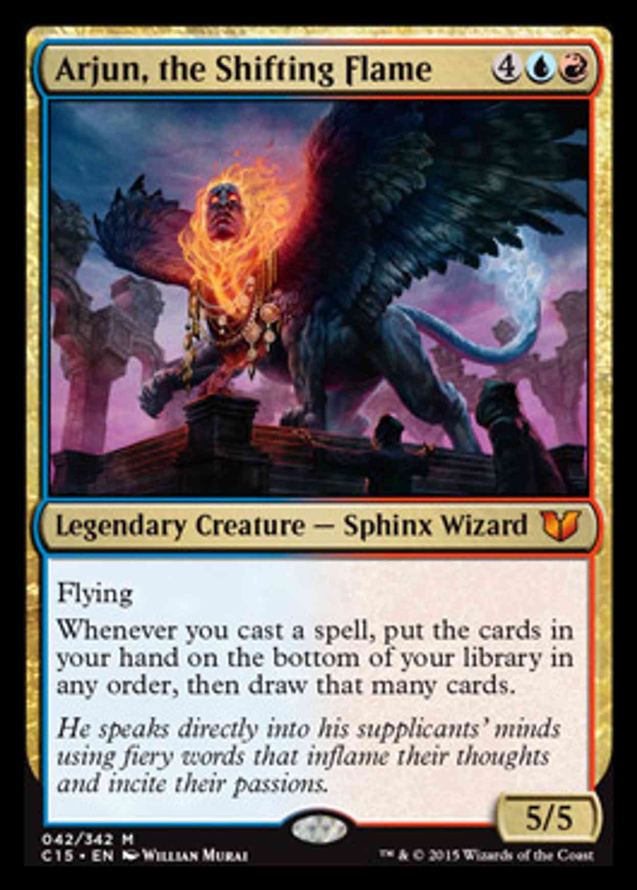 Arjun, the Shifting Flame magic card front