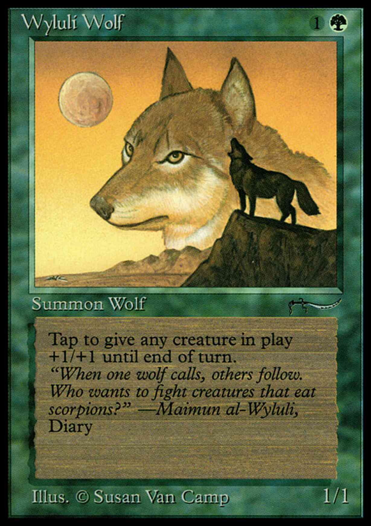 Wyluli Wolf magic card front