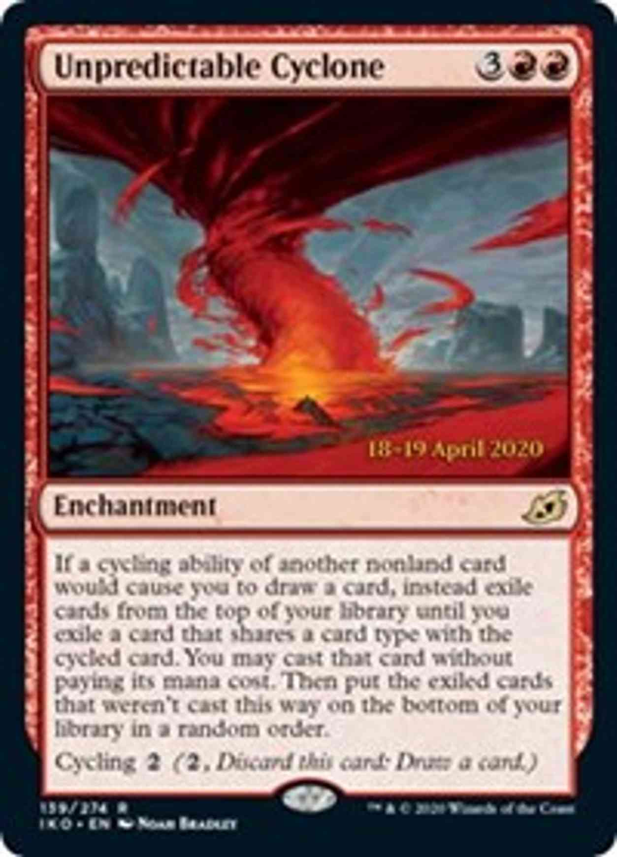 Unpredictable Cyclone magic card front