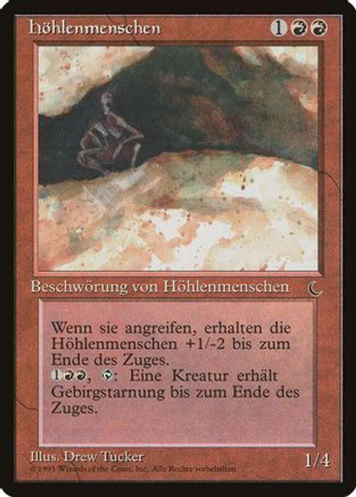 Cave People (German) - "Hohlenmenschen" magic card front