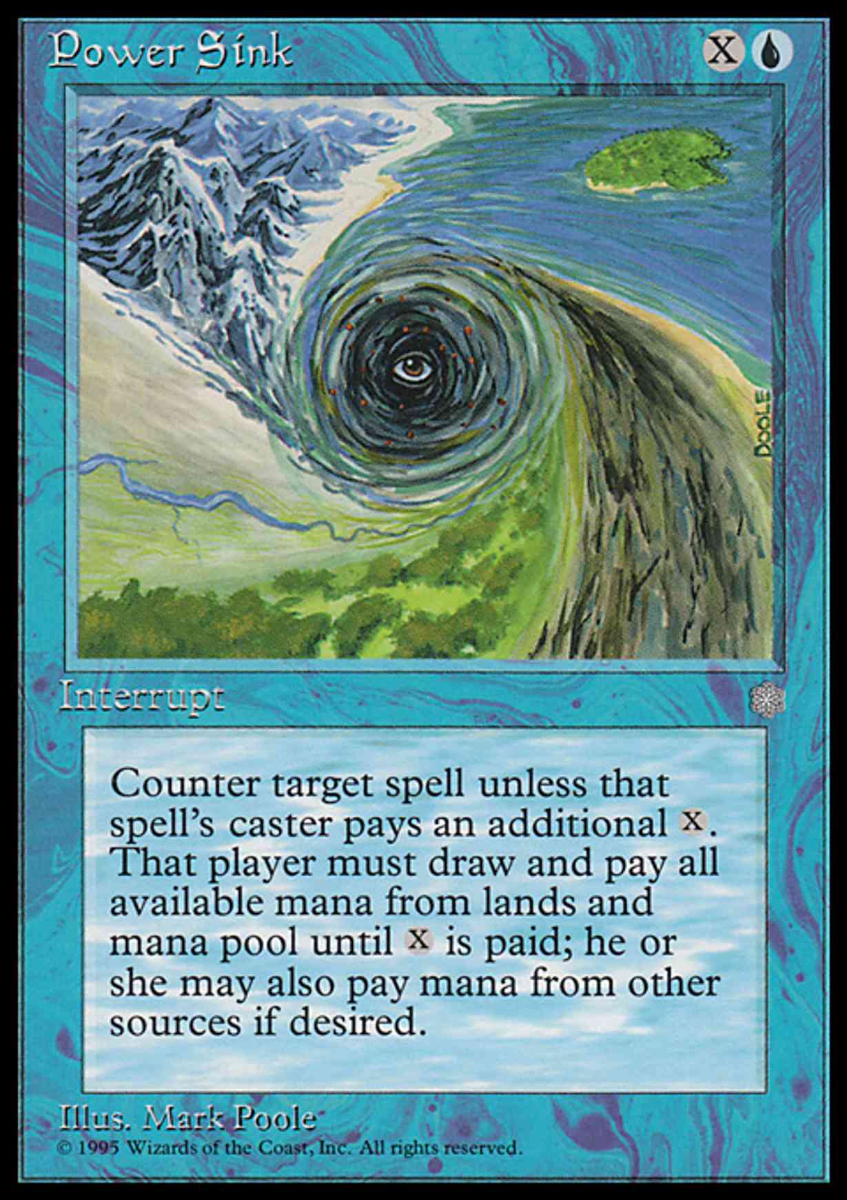 Power Sink magic card front