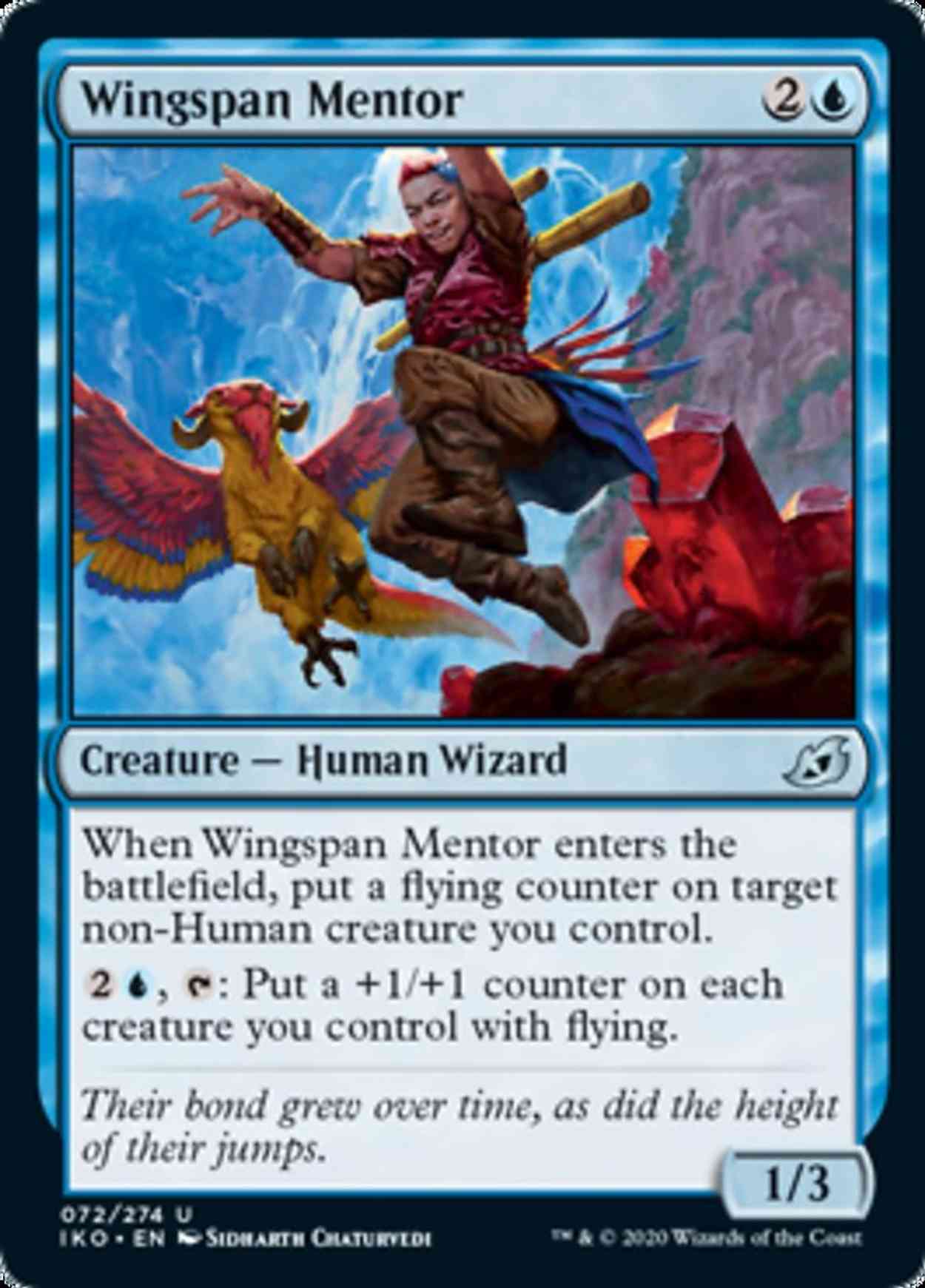 Wingspan Mentor magic card front