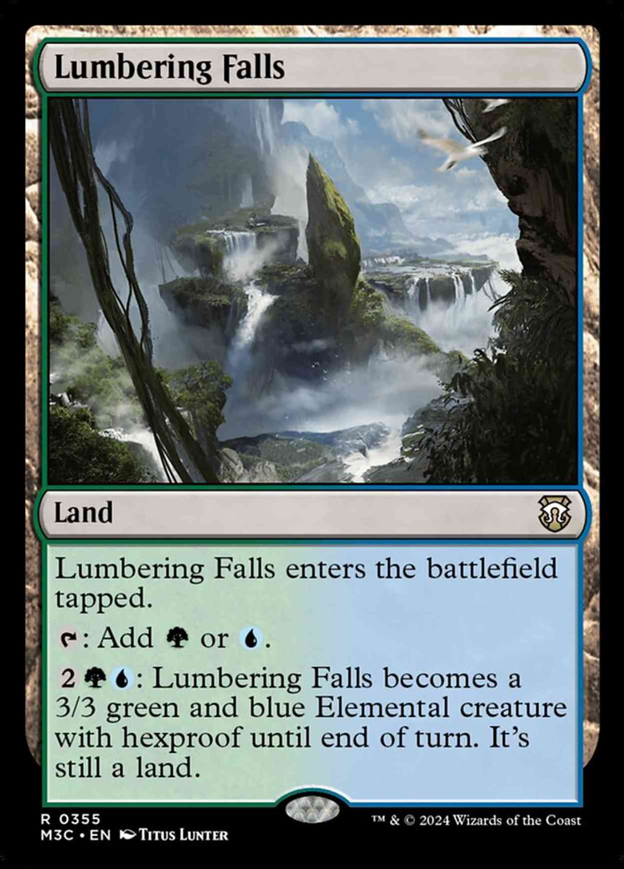 Lumbering Falls magic card front