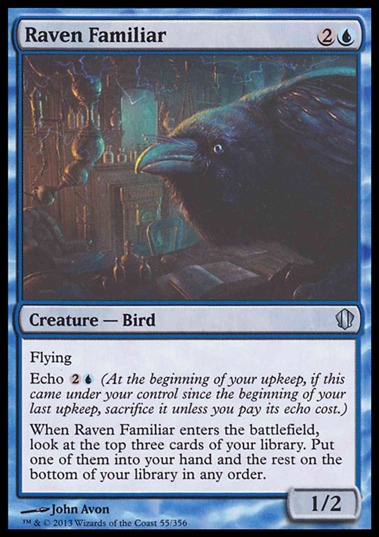 Raven Familiar magic card front
