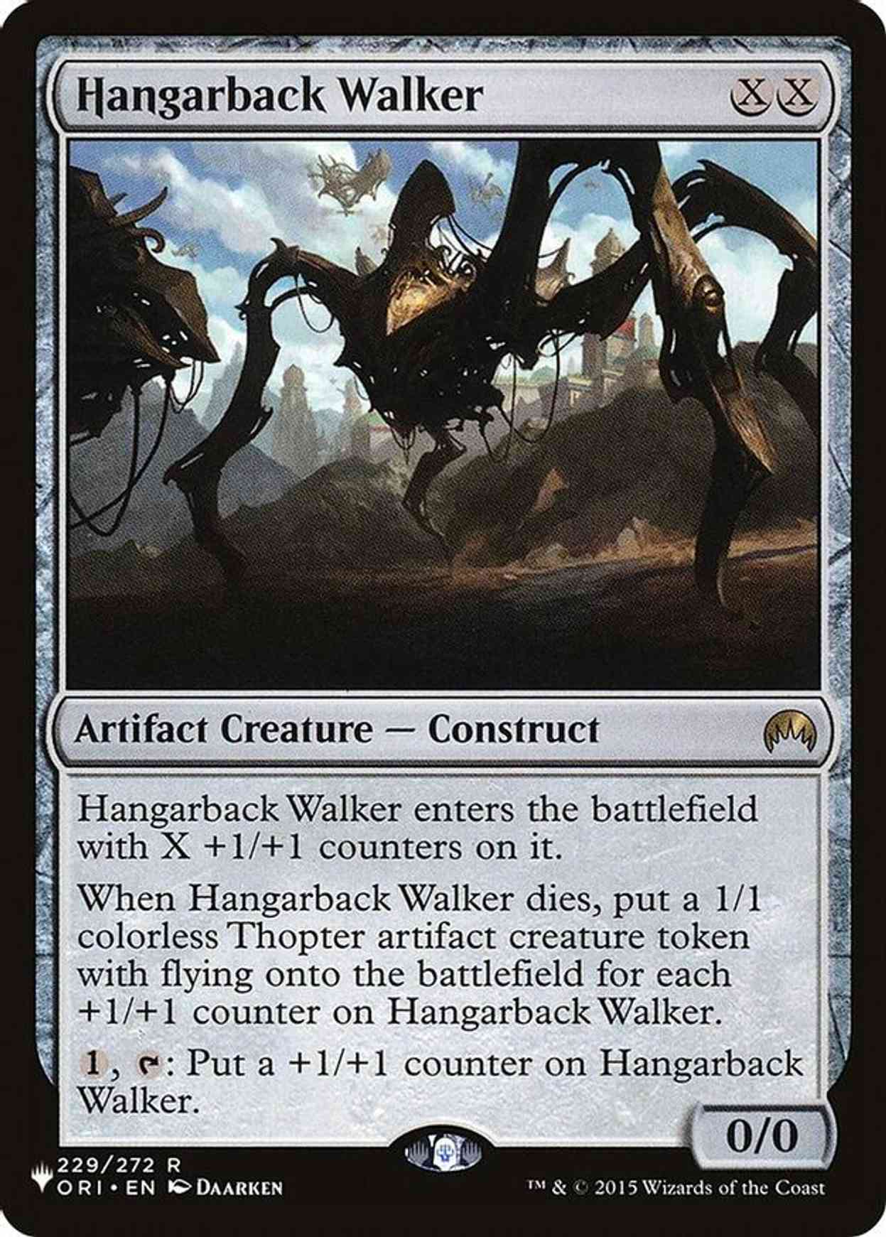 Hangarback Walker magic card front