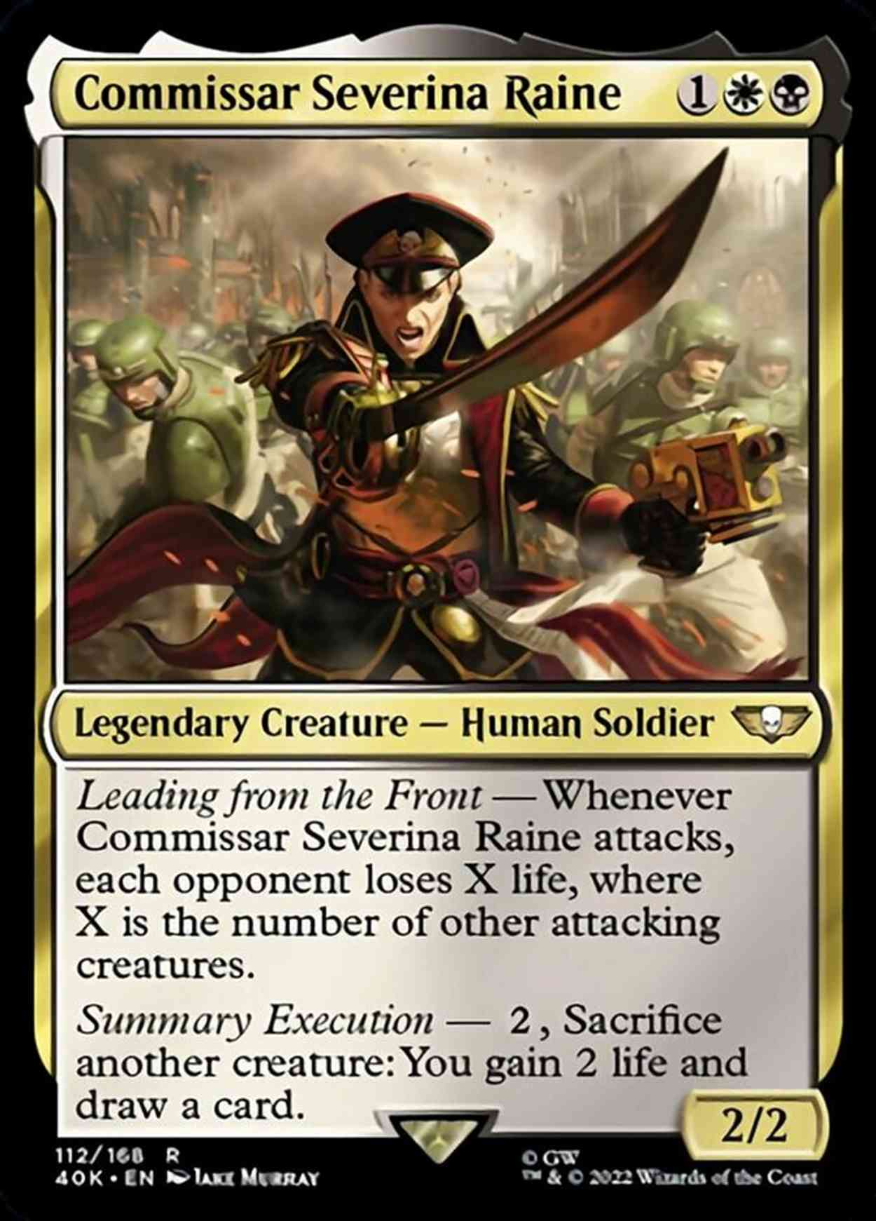 Commissar Severina Raine magic card front