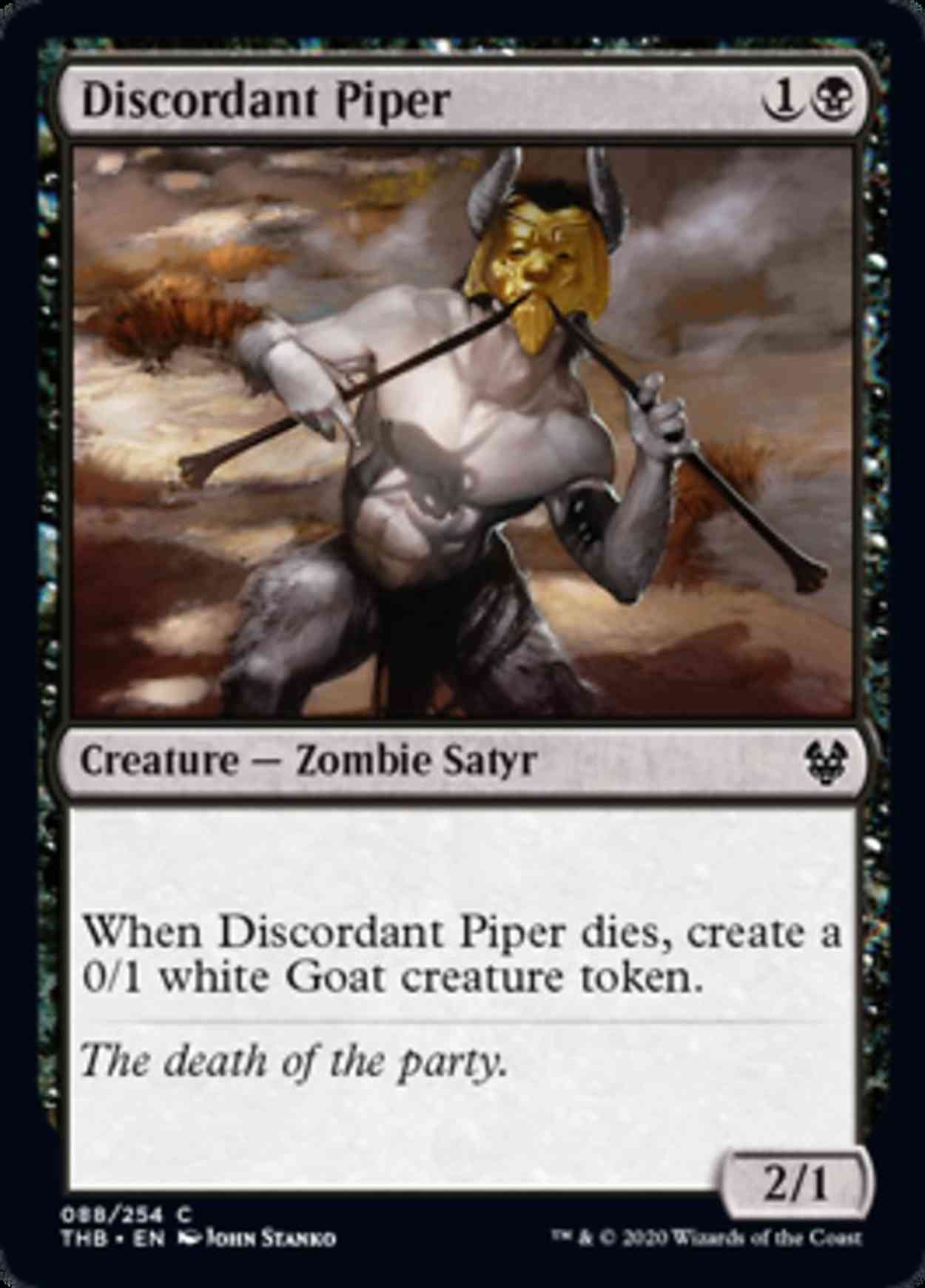 Discordant Piper magic card front