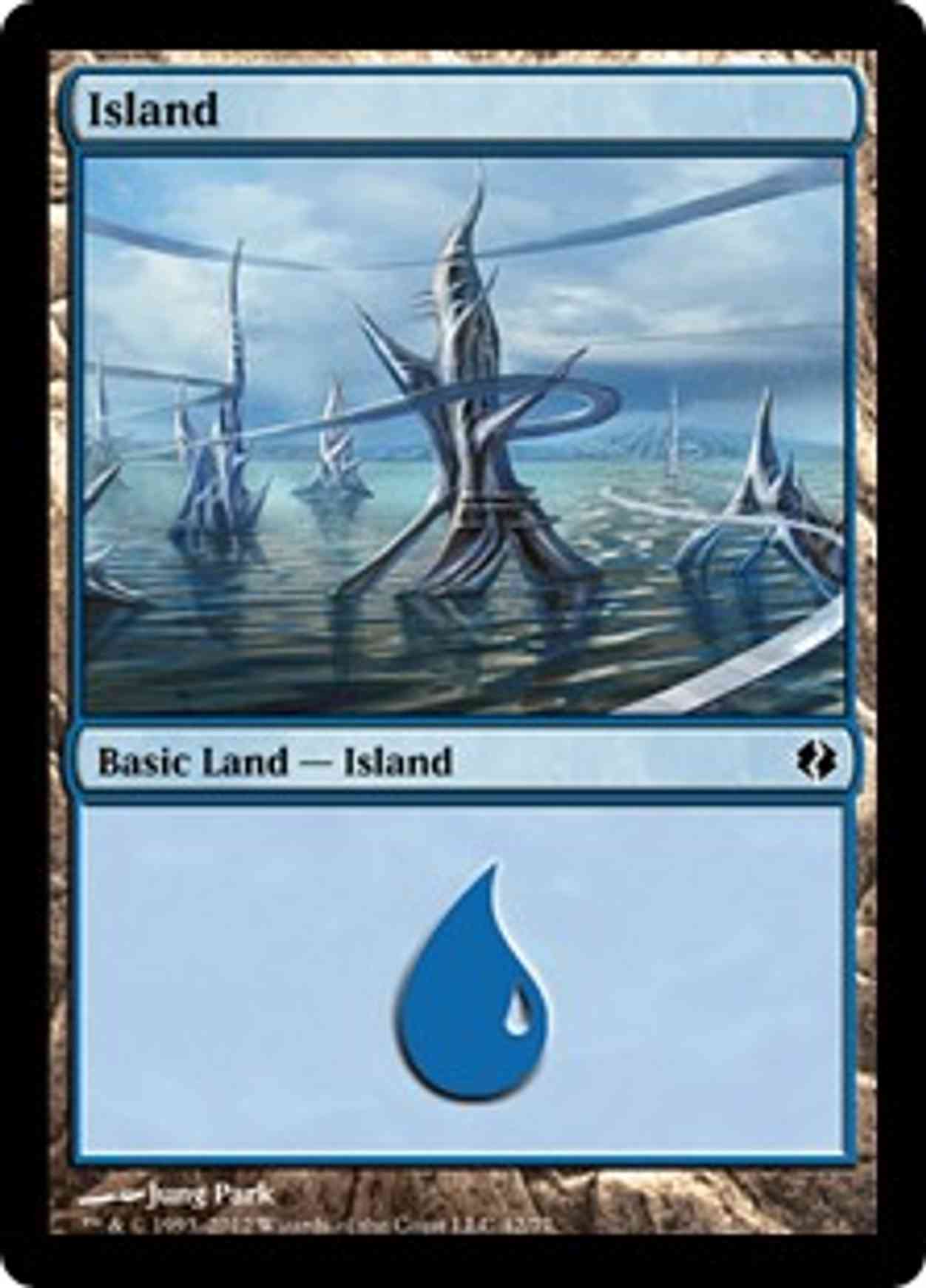 Island (42) magic card front