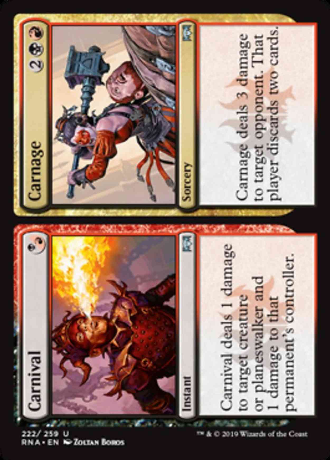 Carnival // Carnage magic card front