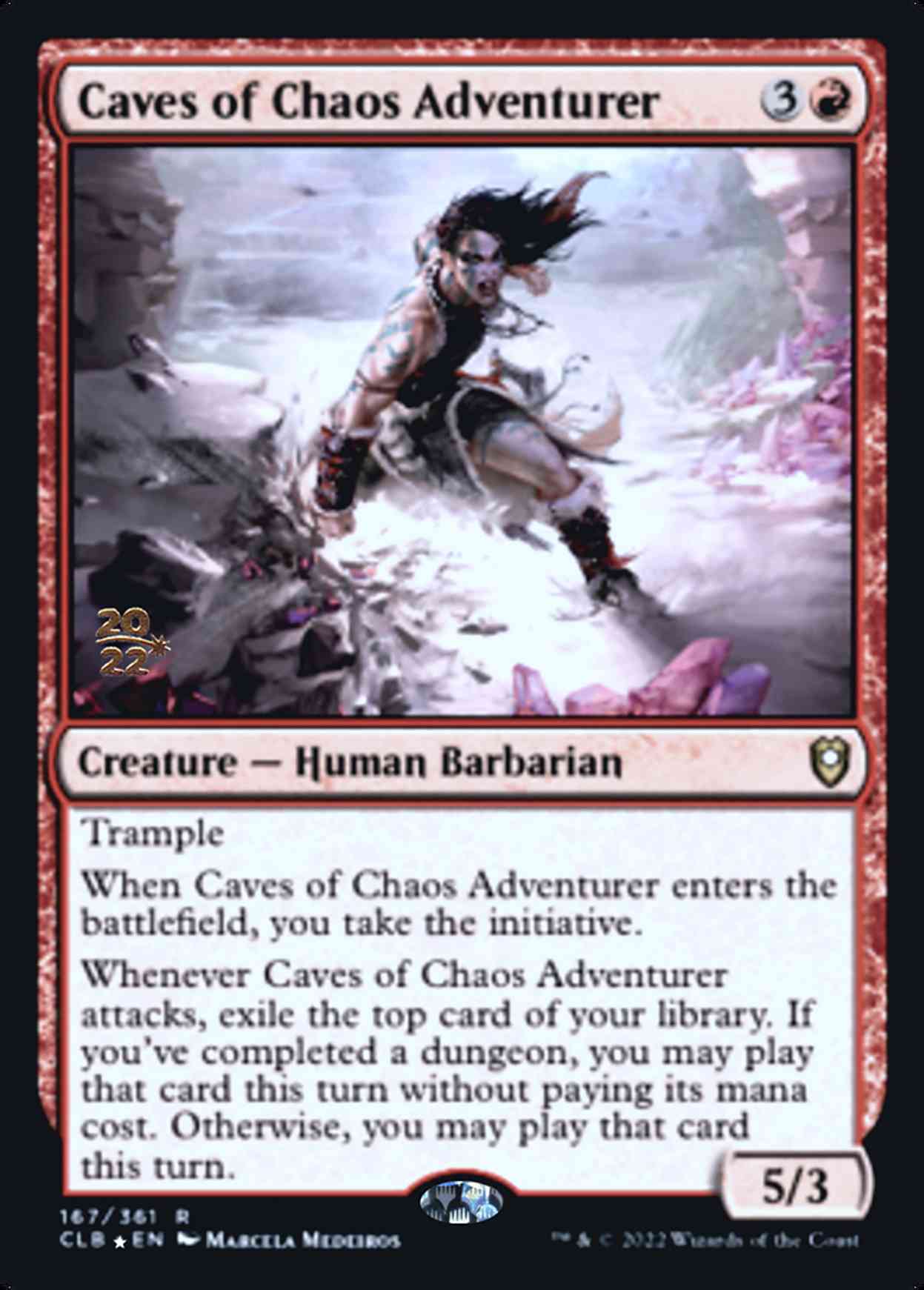 Caves of Chaos Adventurer magic card front