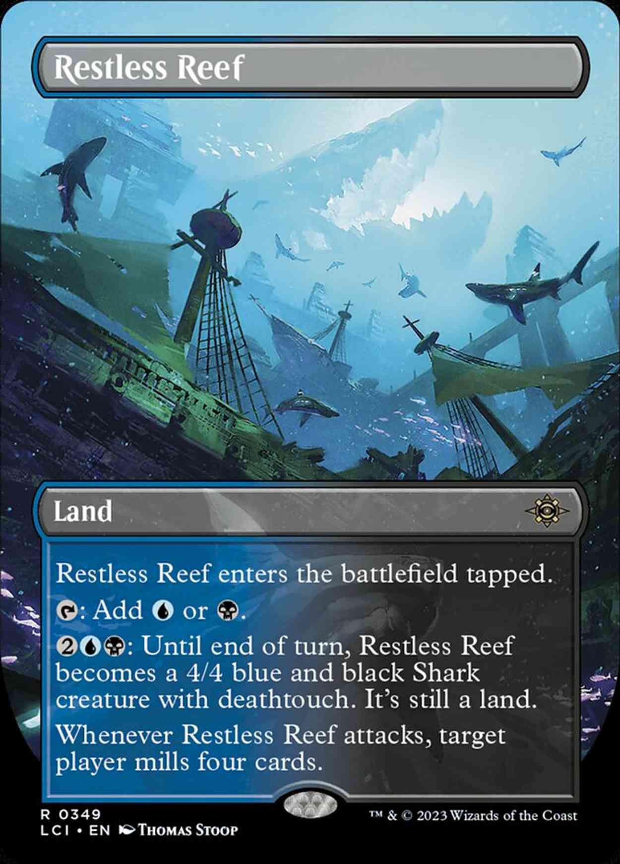 Restless Reef (Borderless) magic card front