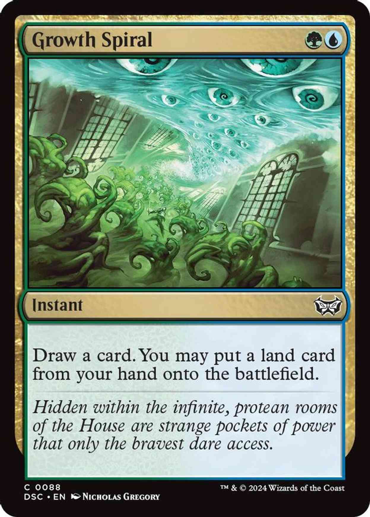 Growth Spiral magic card front