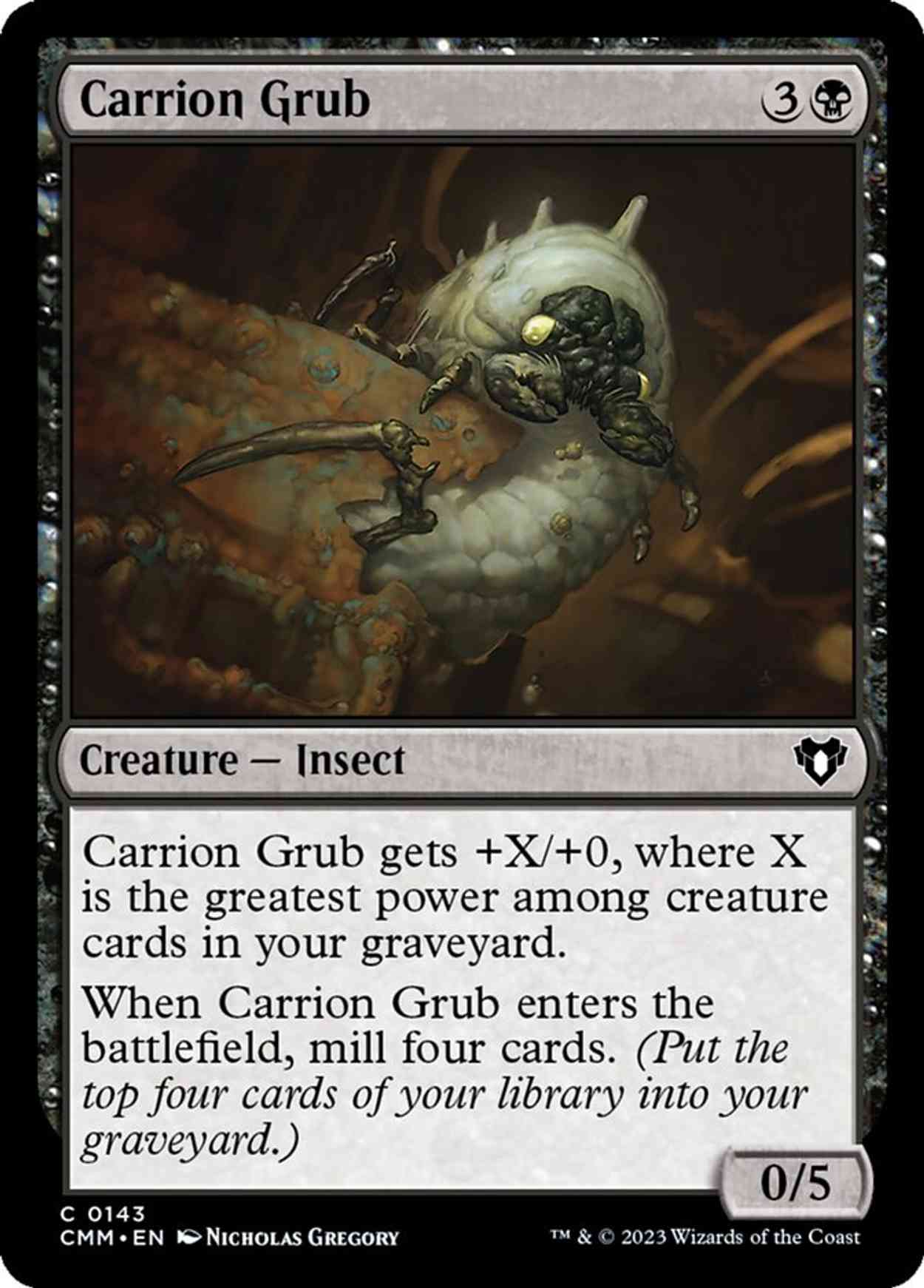 Carrion Grub magic card front