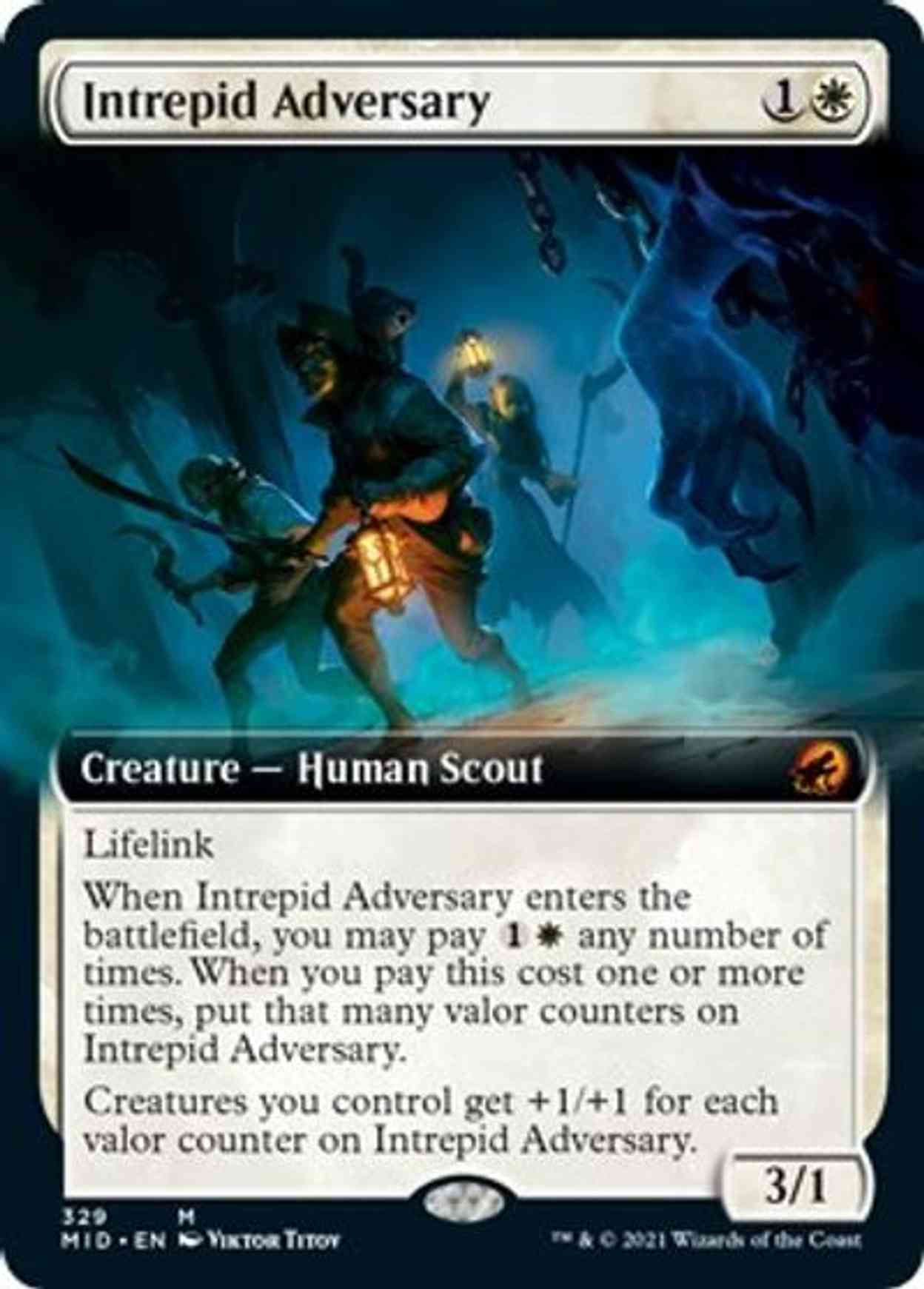 Intrepid Adversary (Extended Art) magic card front