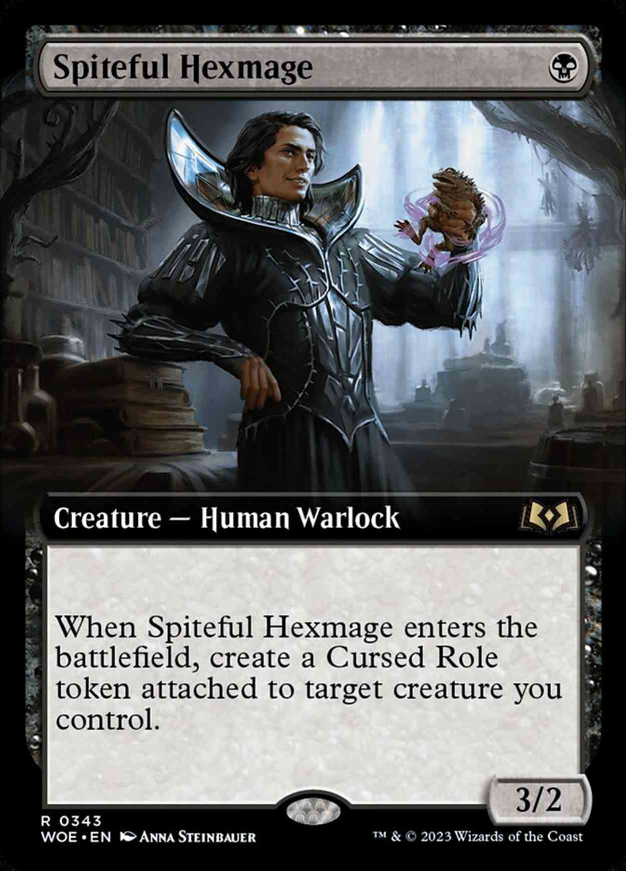 Spiteful Hexmage (Extended Art) magic card front