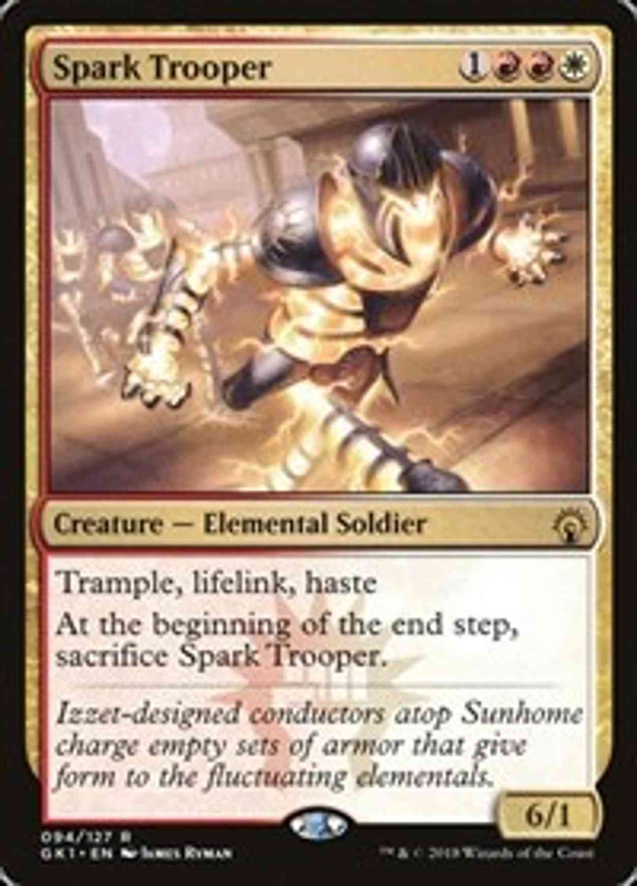 Spark Trooper magic card front