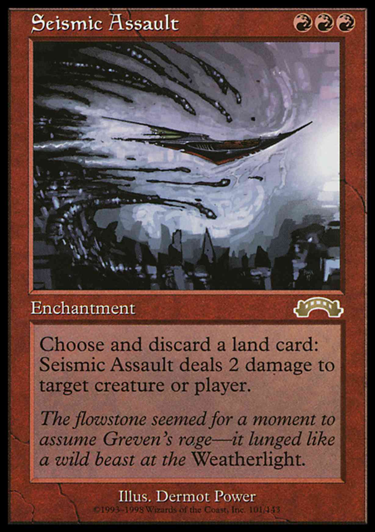 Seismic Assault magic card front