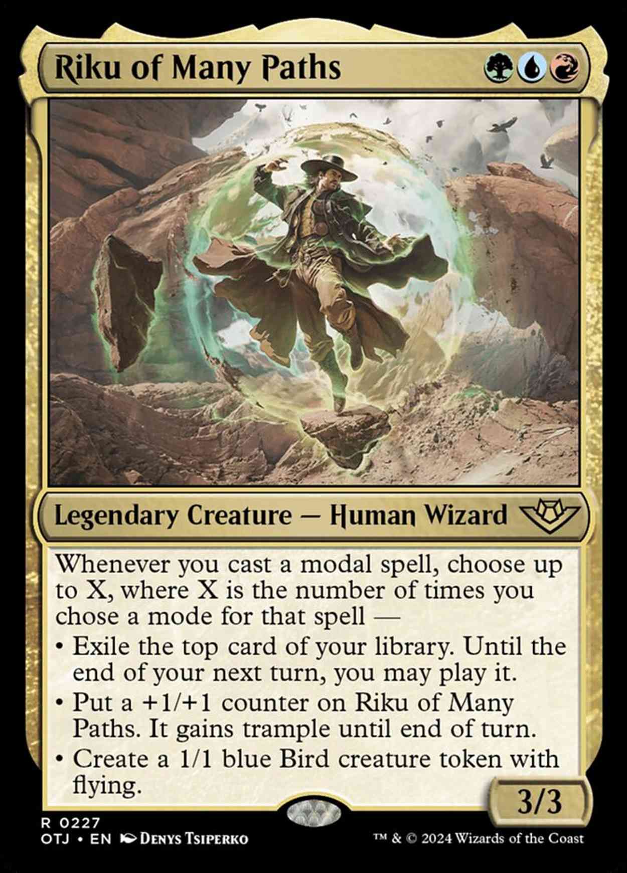 Riku of Many Paths magic card front