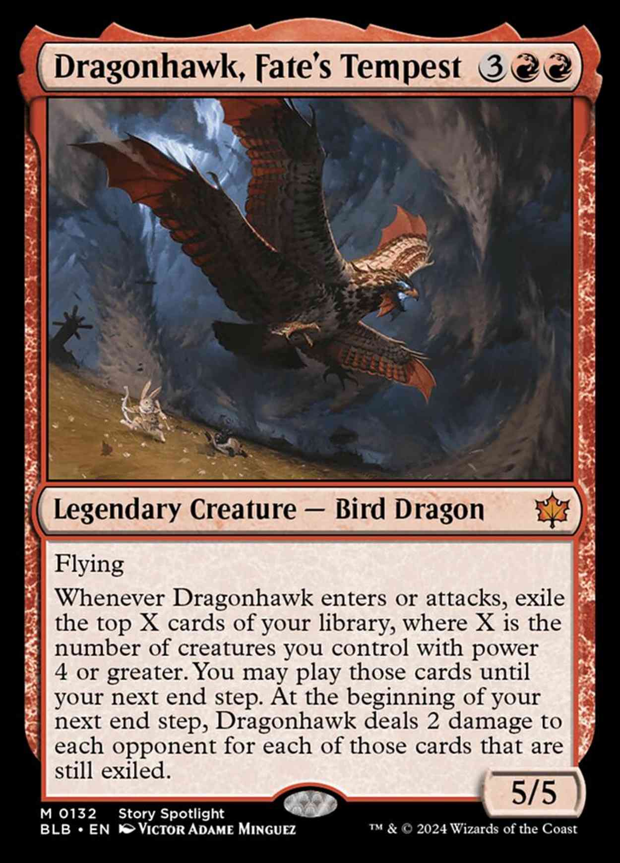 Dragonhawk, Fate's Tempest magic card front