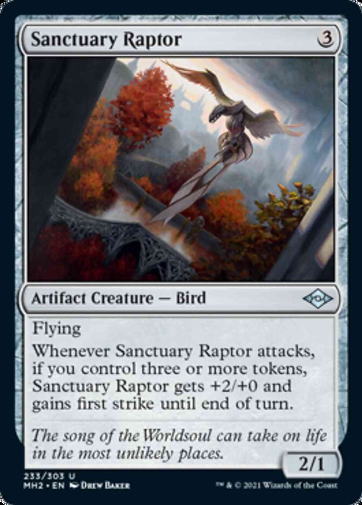 Sanctuary Raptor magic card front
