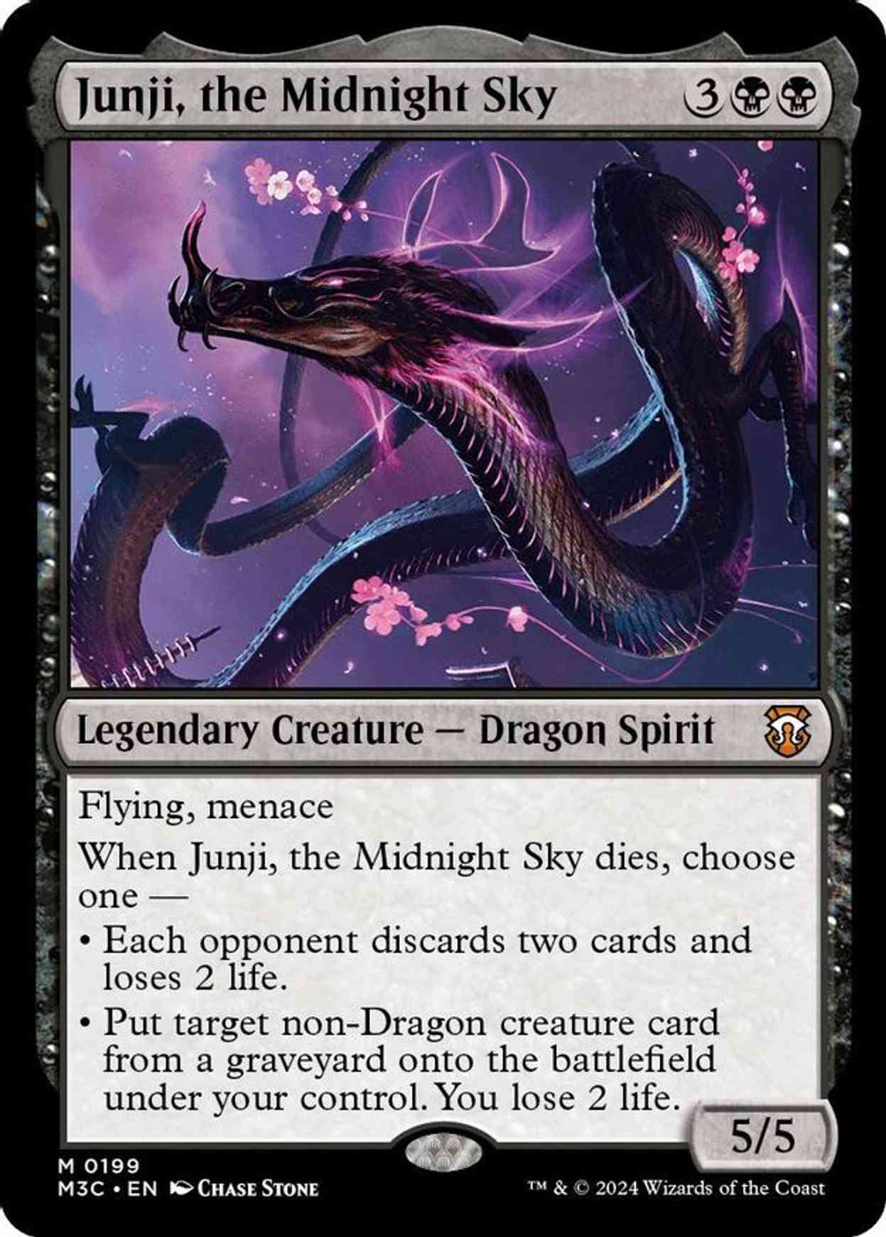 Junji, the Midnight Sky (Ripple Foil) magic card front