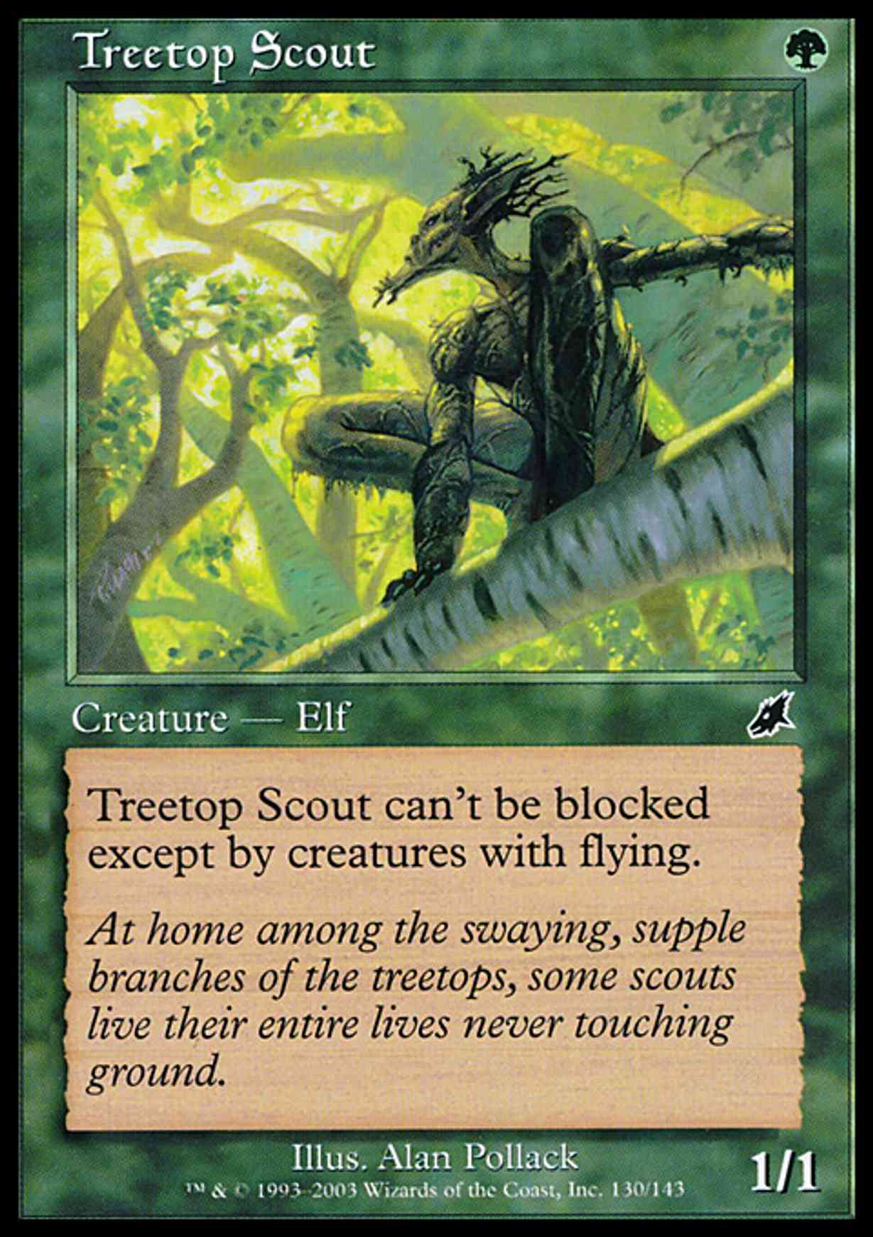 Treetop Scout magic card front
