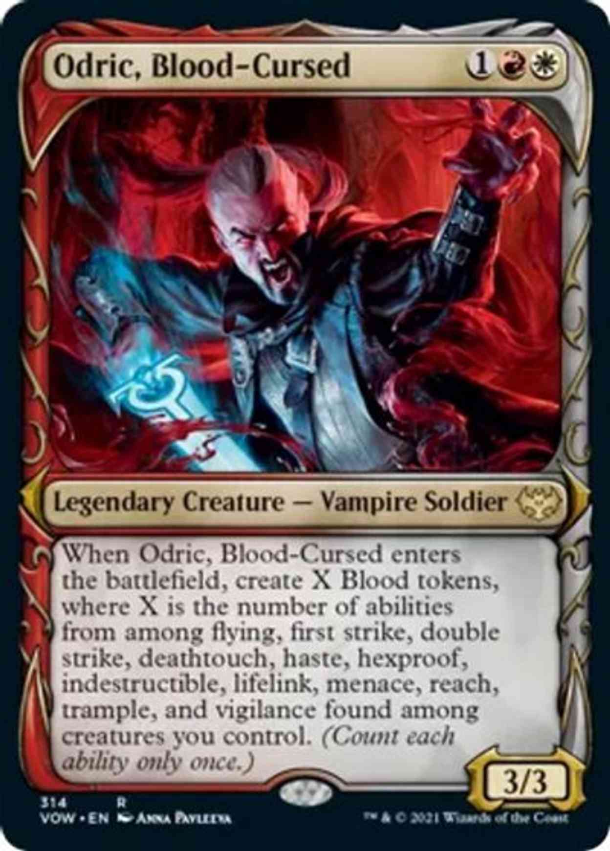 Odric, Blood-Cursed (Showcase) magic card front