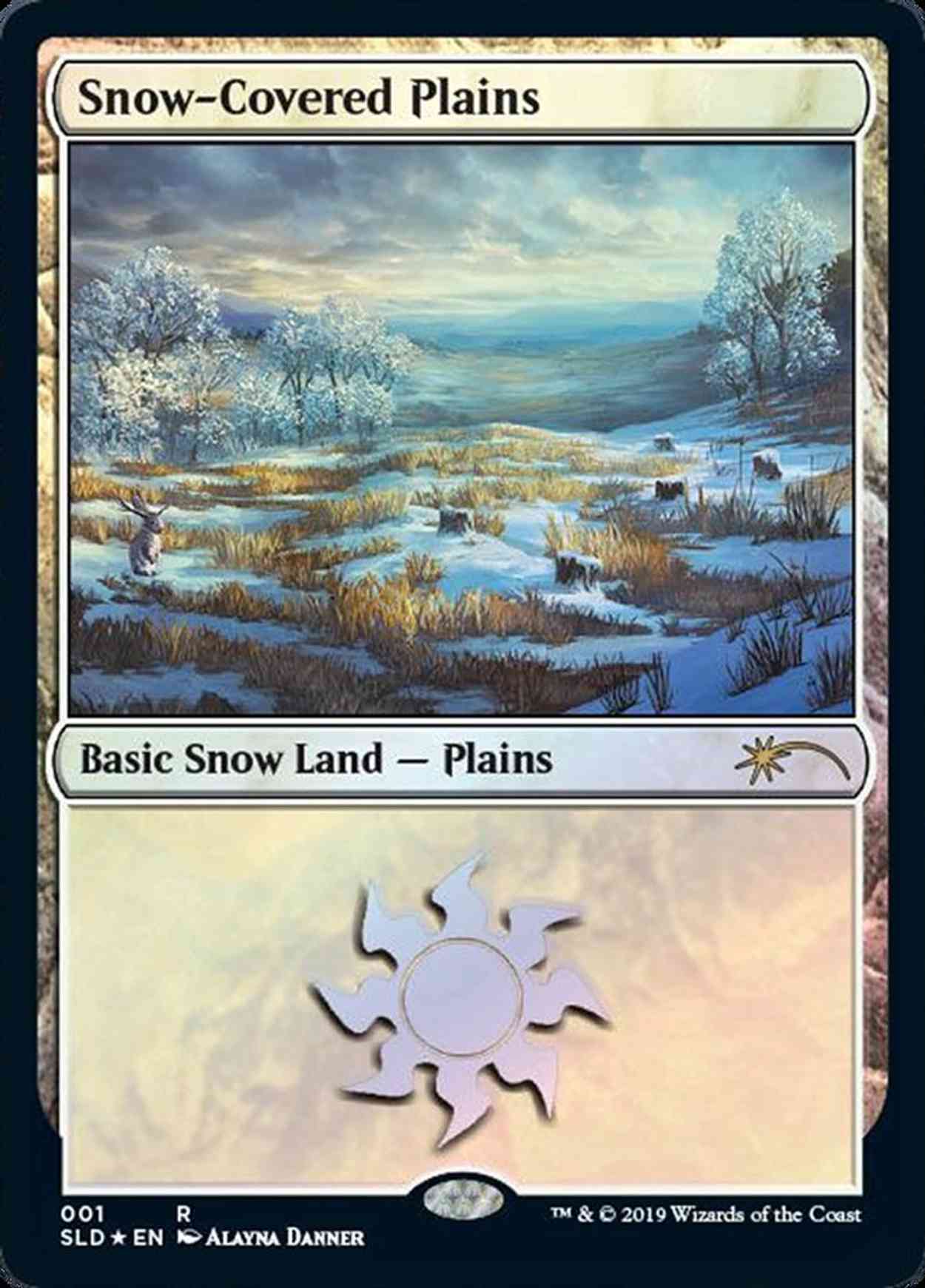 Snow-Covered Plains (1) magic card front