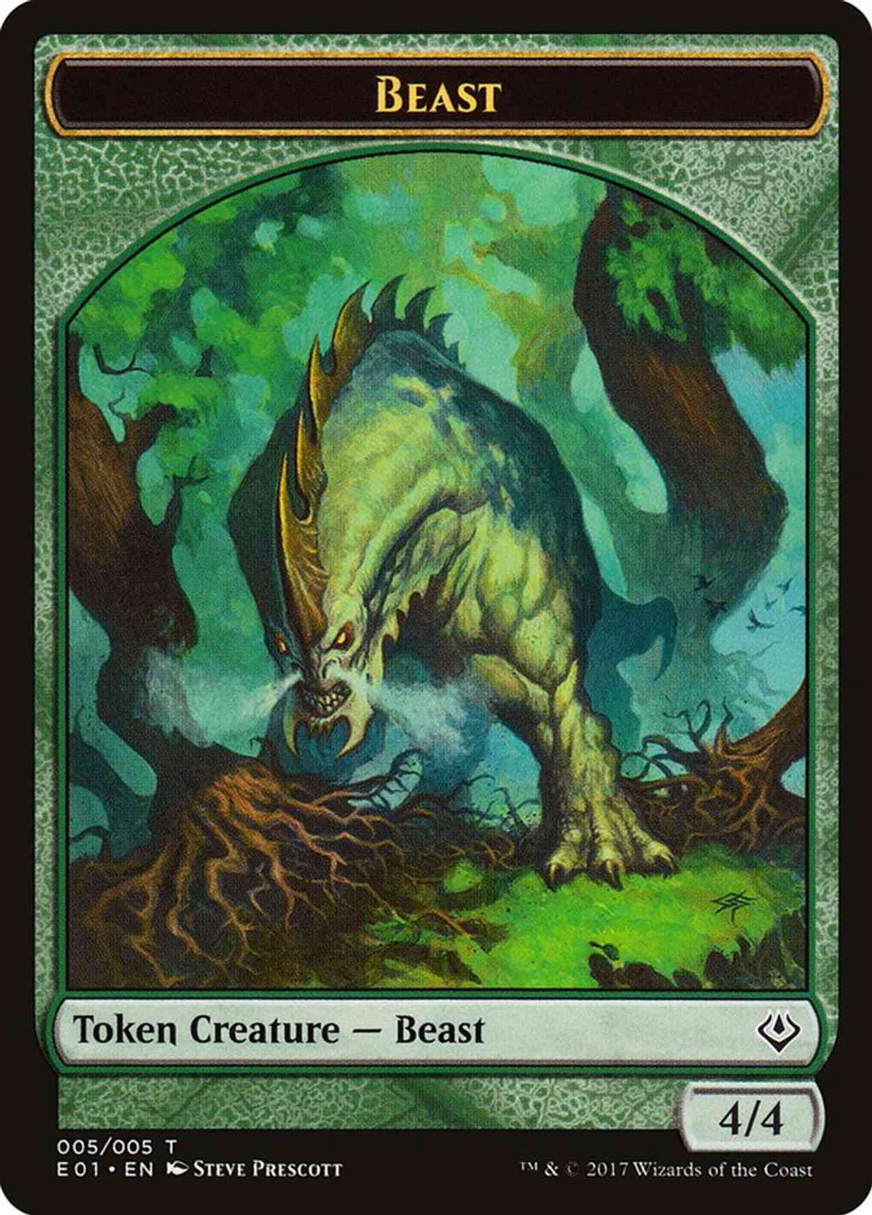 Beast (005) // Soldier Double-sided Token magic card front