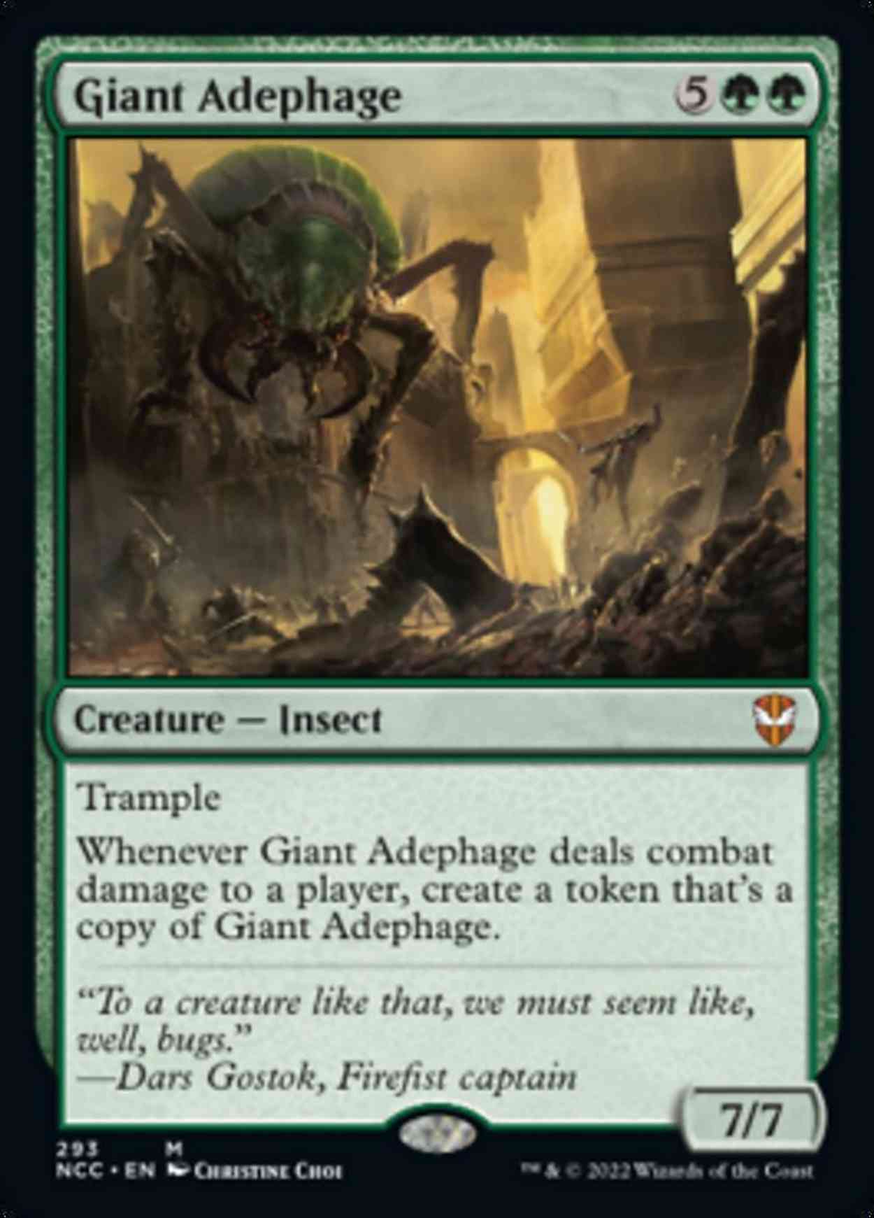 Giant Adephage magic card front