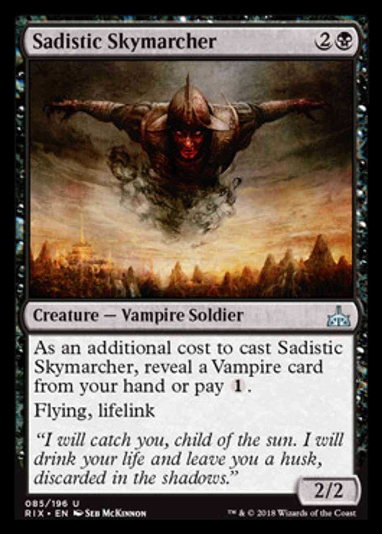 Sadistic Skymarcher magic card front