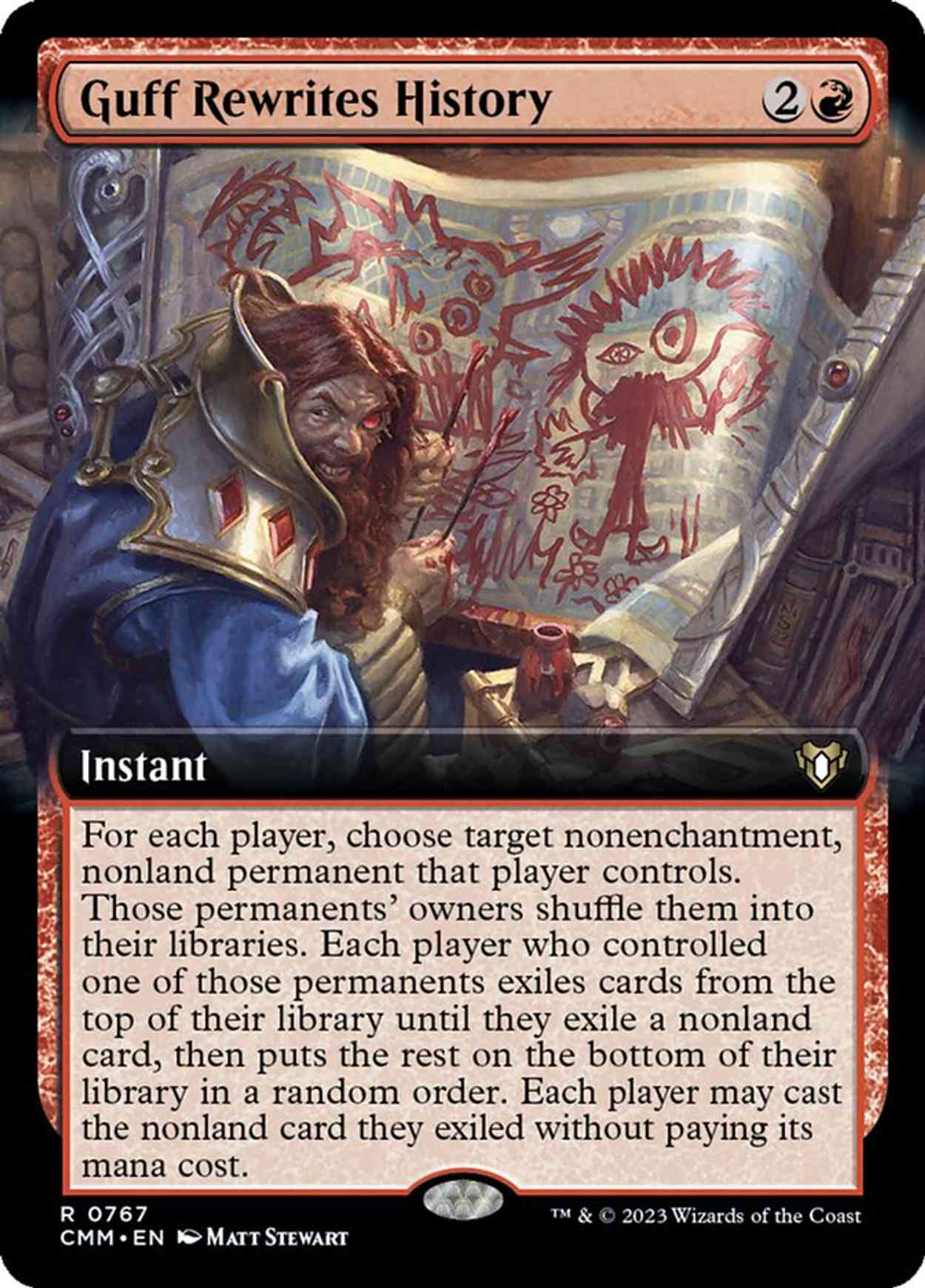 Guff Rewrites History (Extended Art) magic card front