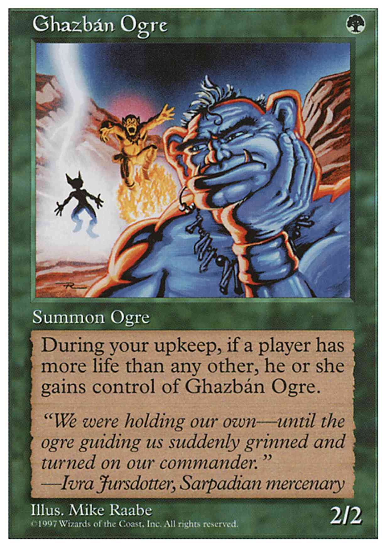 Ghazban Ogre magic card front