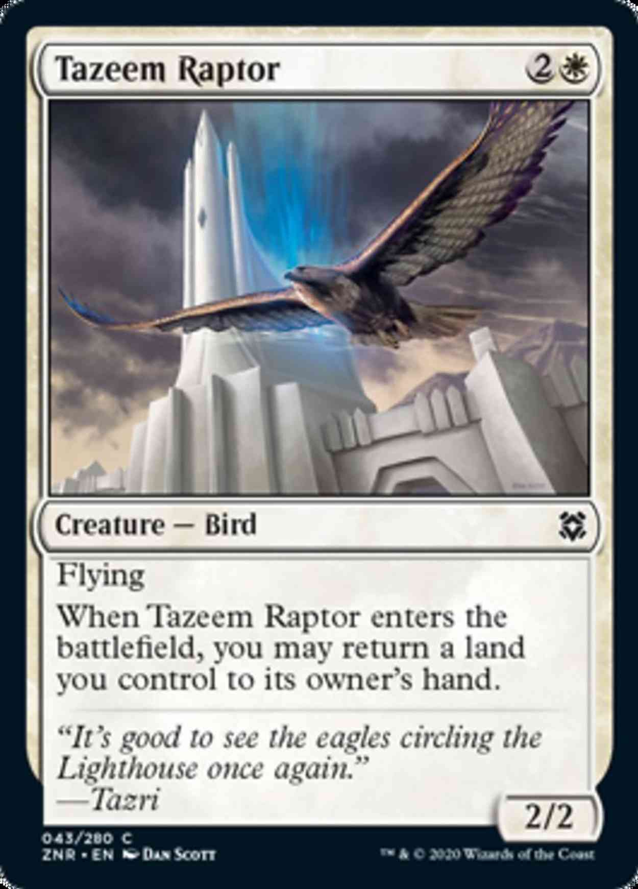 Tazeem Raptor magic card front