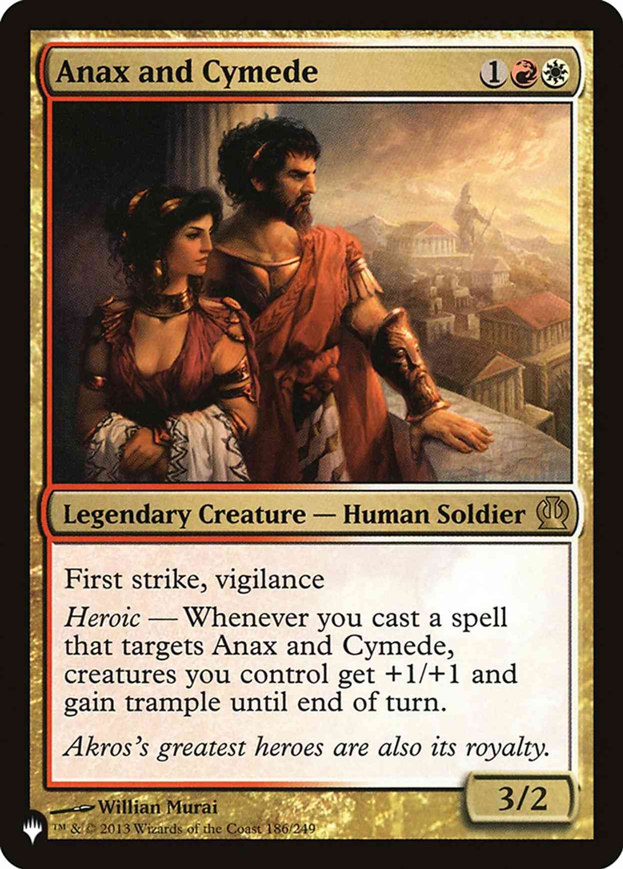 Anax and Cymede magic card front