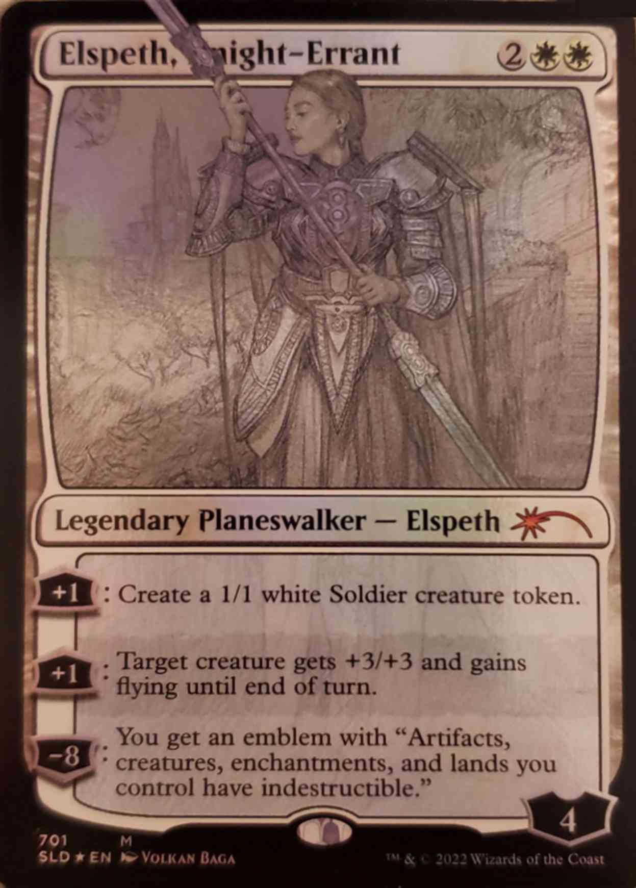 Elspeth, Knight-Errant (Sketch Showcase) magic card front