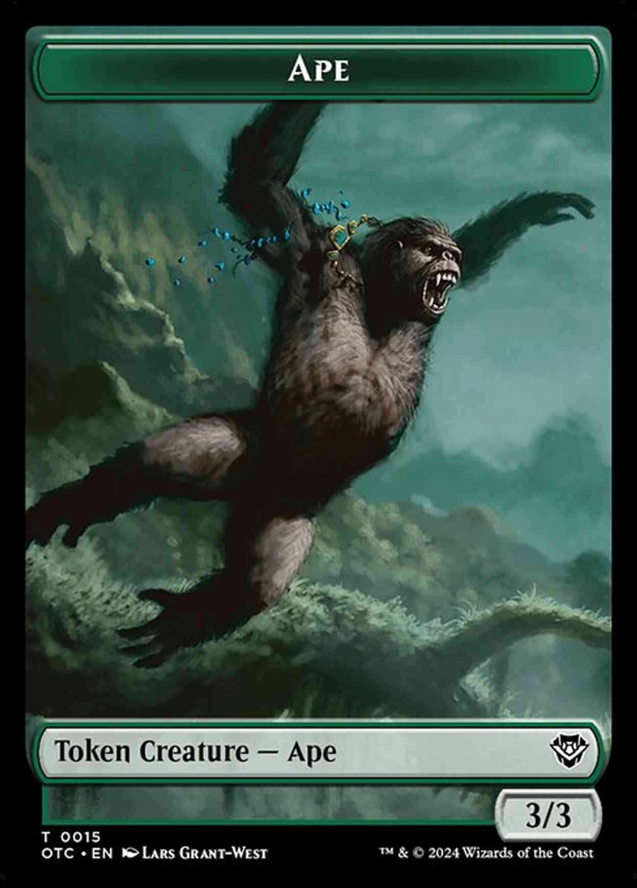 Ape // Shark Double-Sided Token magic card front