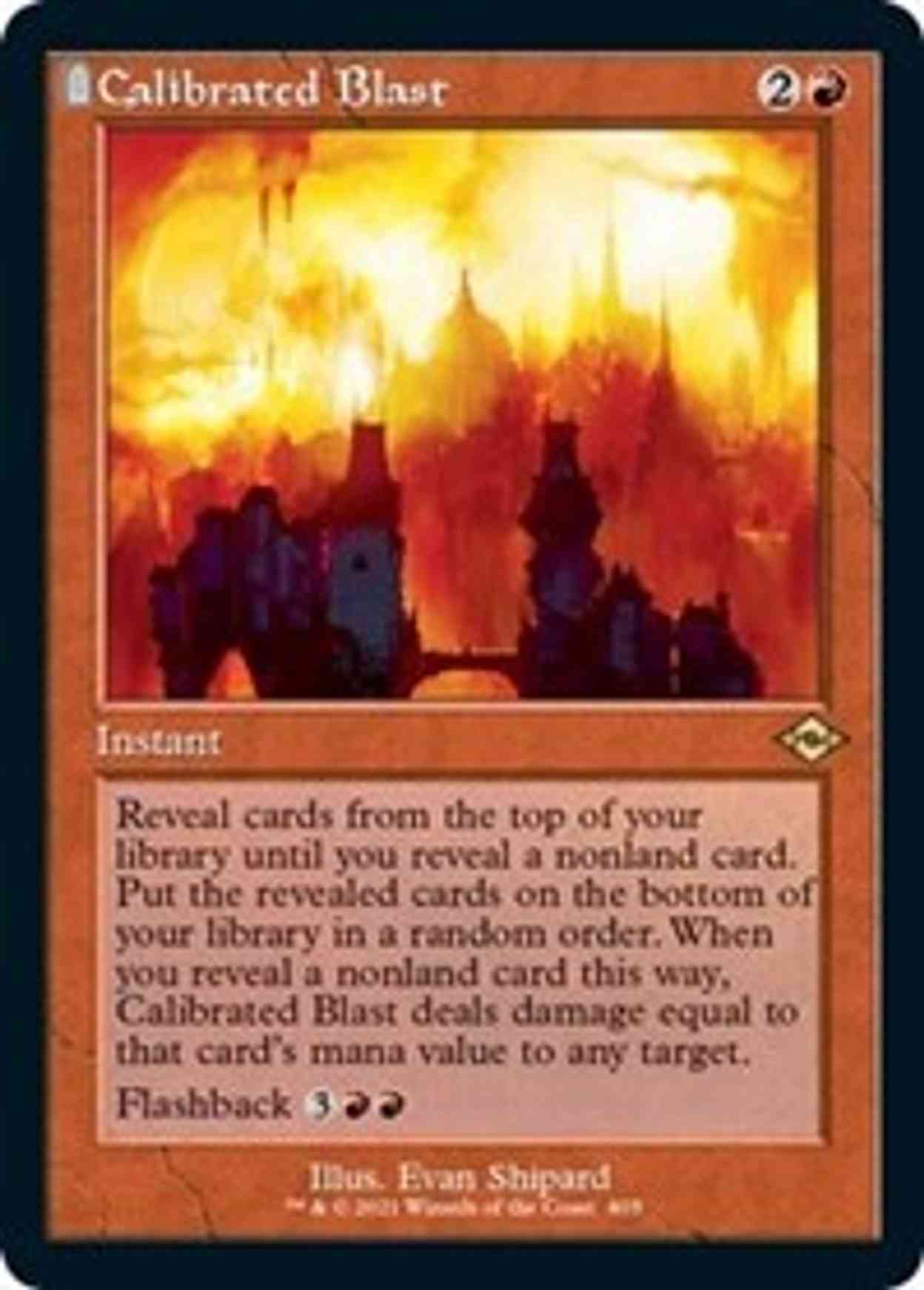 Calibrated Blast (Retro Frame) (Foil Etched) magic card front