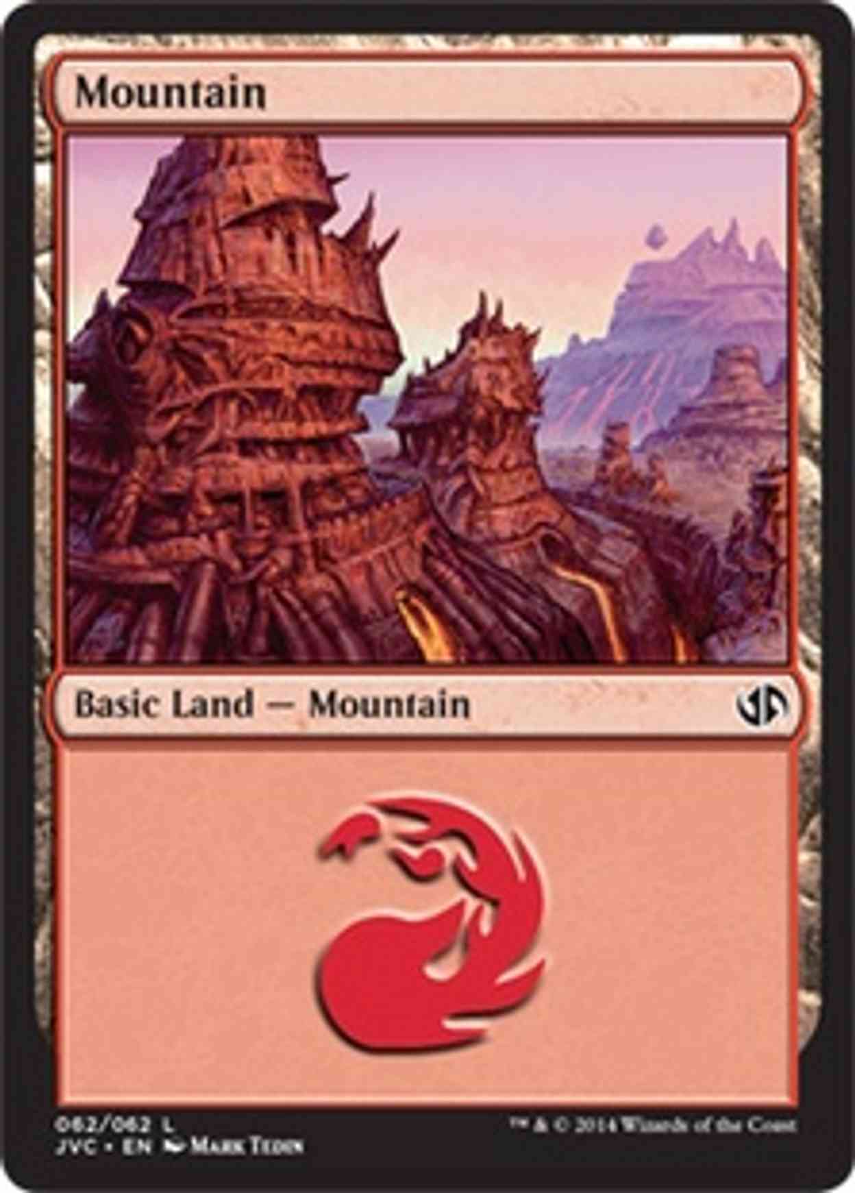 Mountain (62) (Jace vs Chandra) magic card front