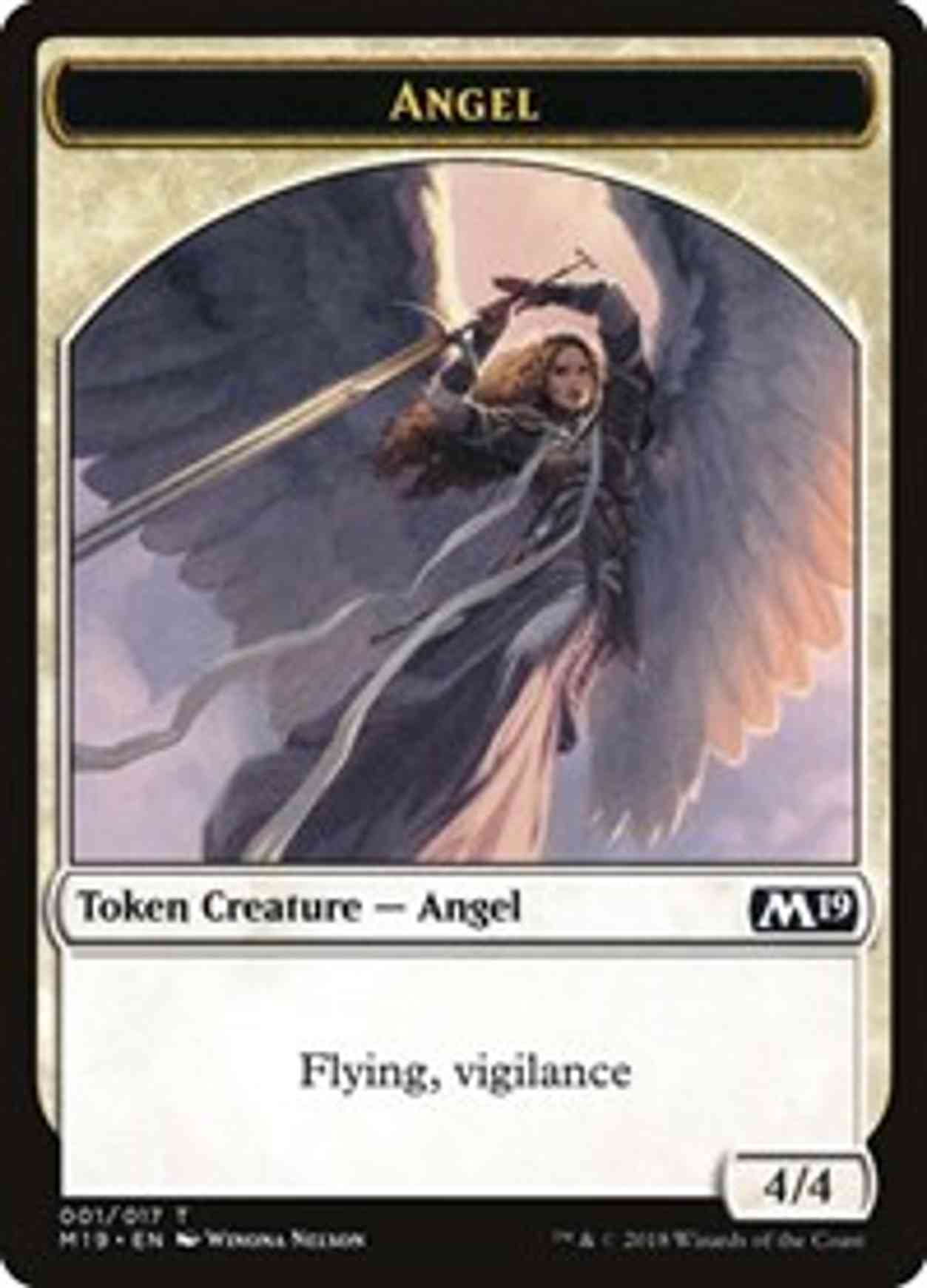 Angel Token magic card front