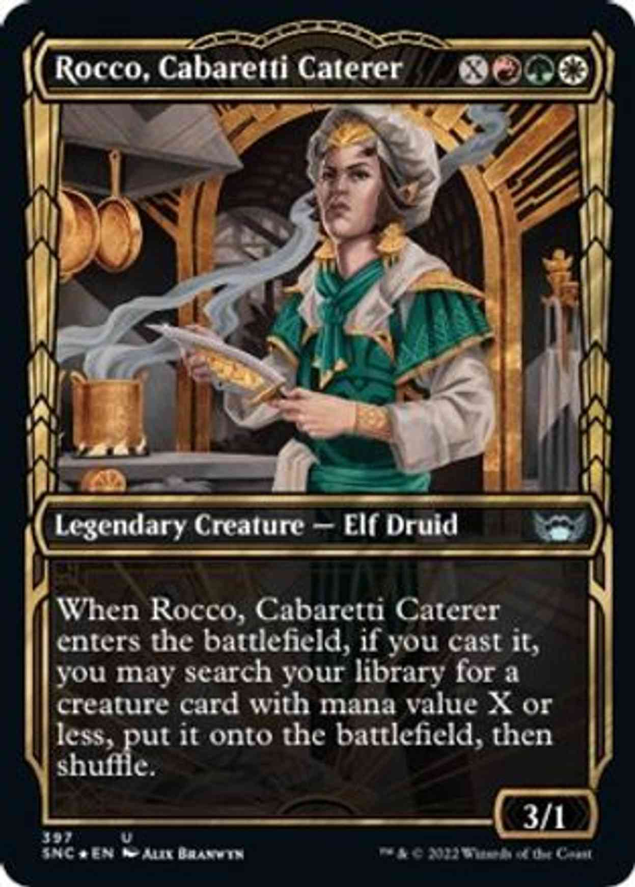 Rocco, Cabaretti Caterer (Gilded Foil) magic card front