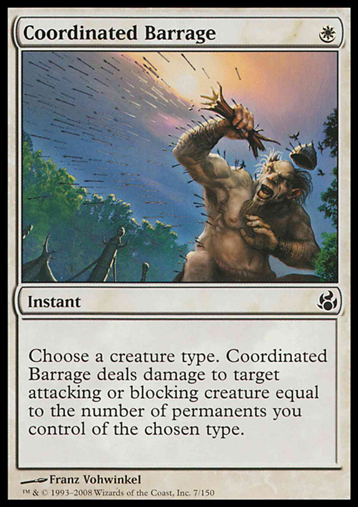 Coordinated Barrage magic card front