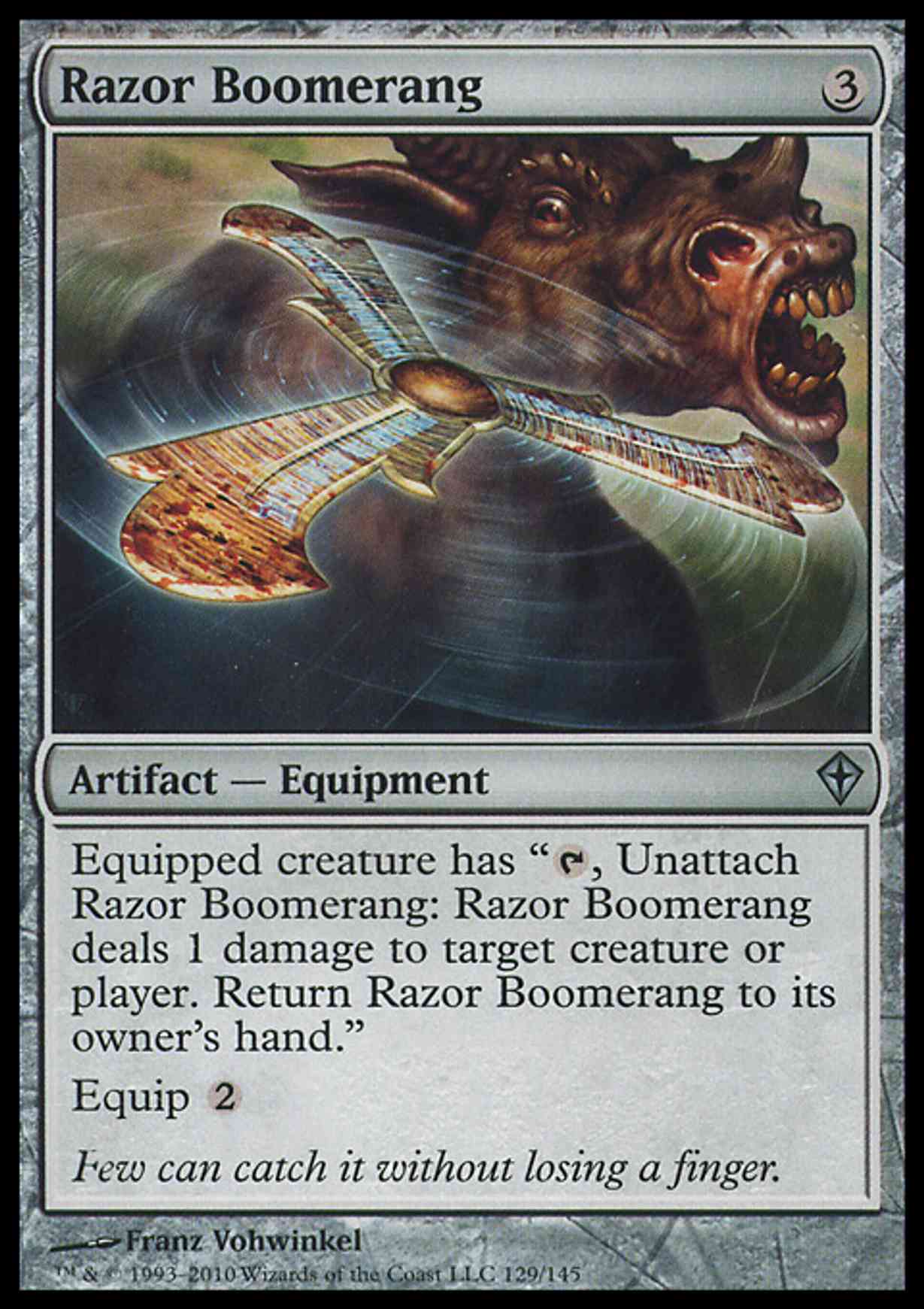 Razor Boomerang magic card front