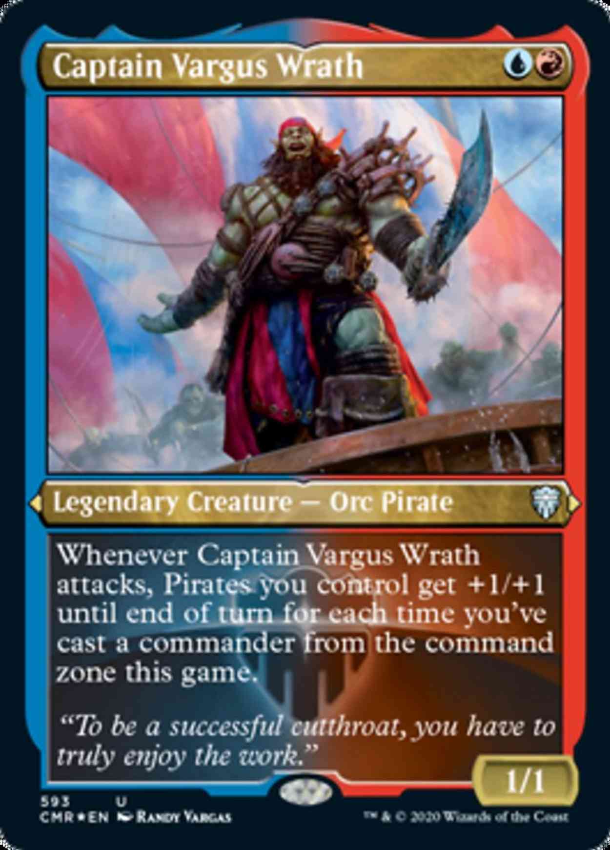 Captain Vargus Wrath (Foil Etched) magic card front