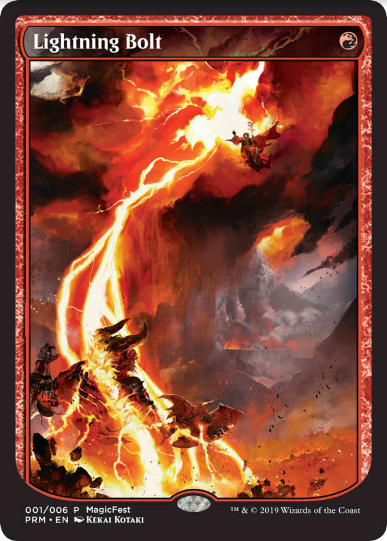 Lightning Bolt magic card front